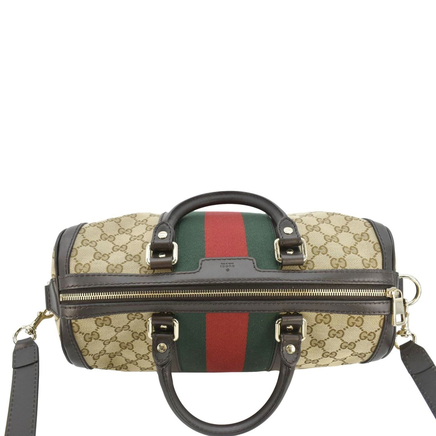 GUCCI Web GG Boston Bag Beige 247205