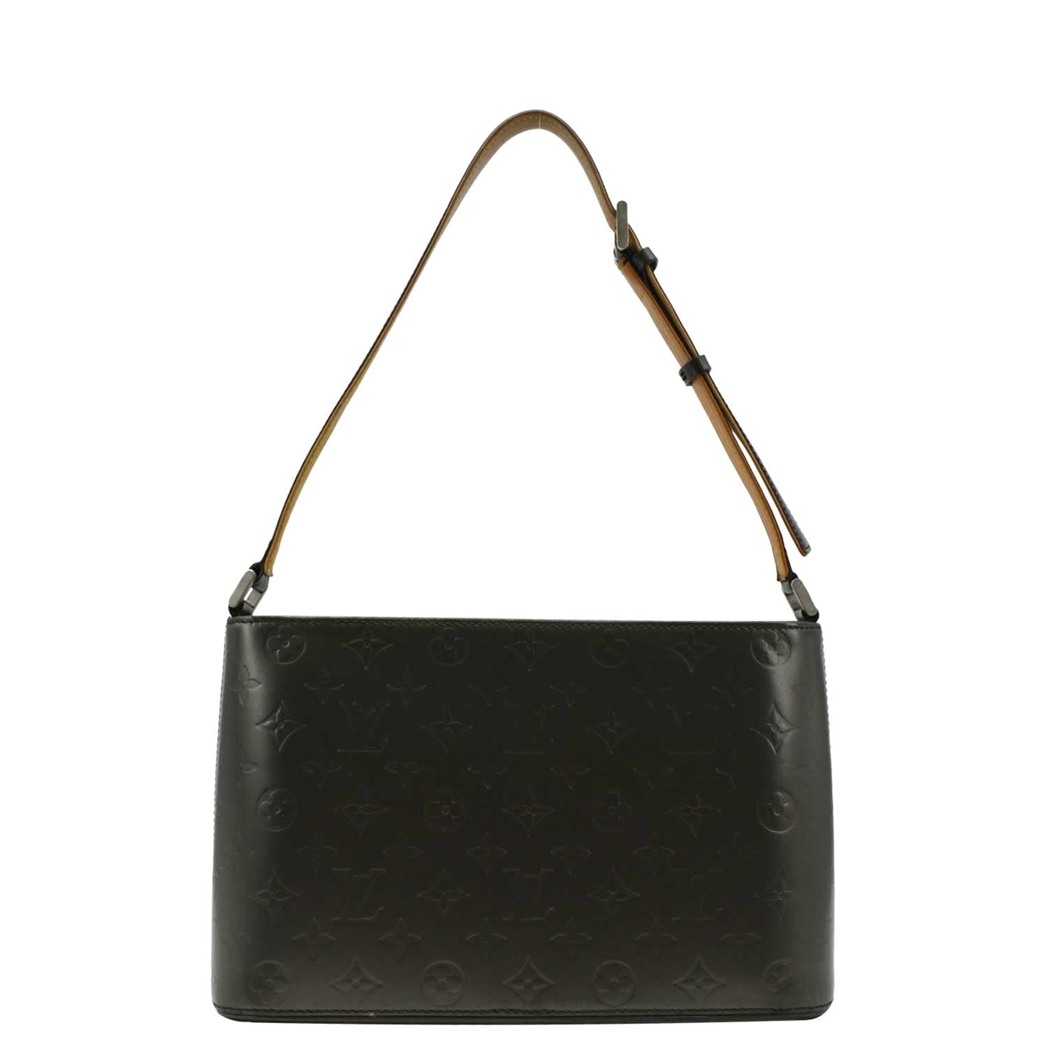 LOUIS VUITTON Alston Monogram Mat Shoulder Bag Black