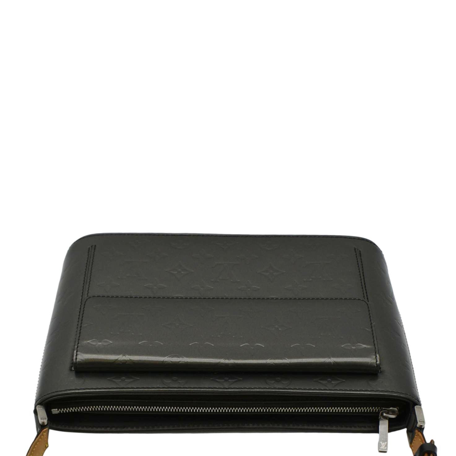 LOUIS VUITTON Alston Monogram Mat Shoulder Bag Black
