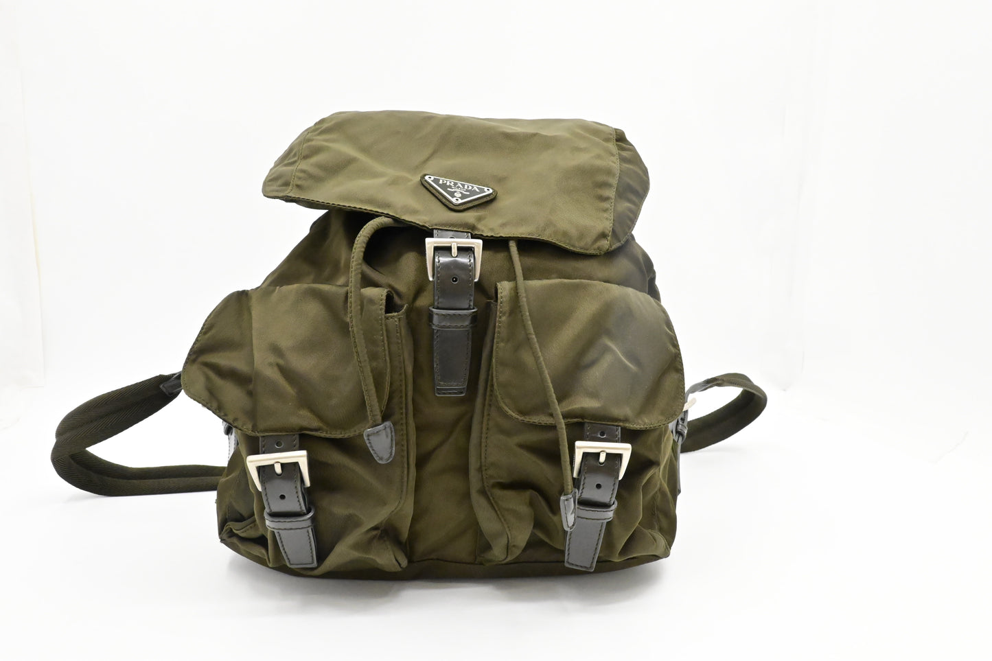 Prada Medium Backpack in Green Nylon