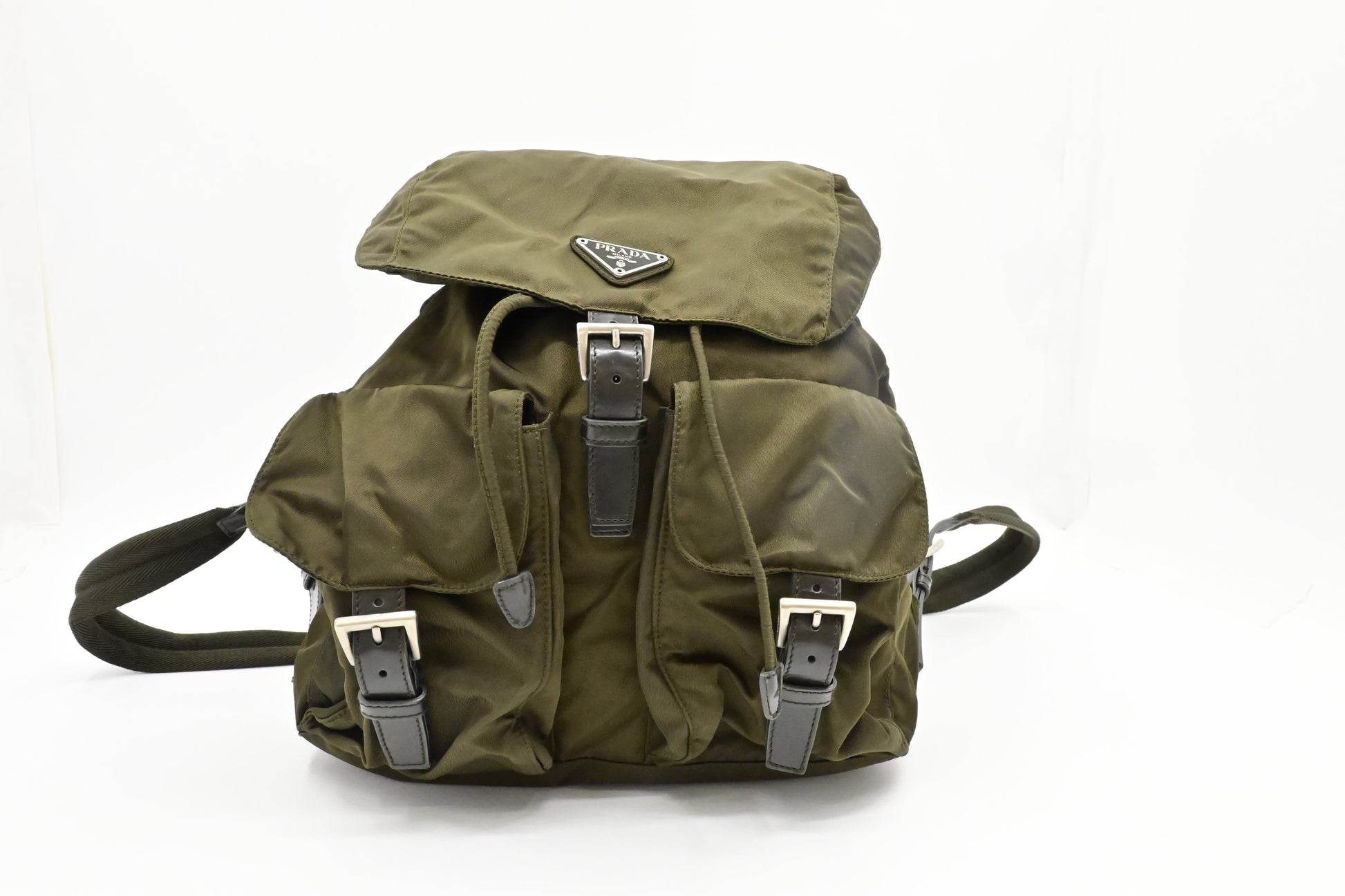 Prada Medium Backpack in Green Nylon
