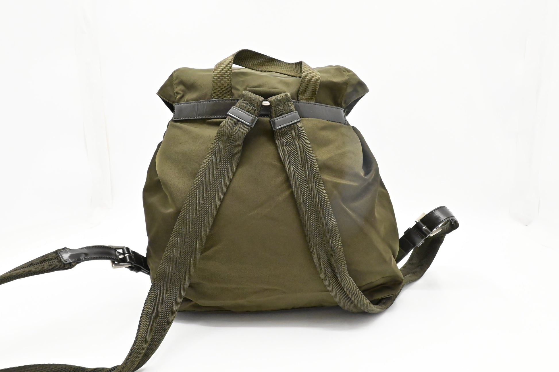 Prada Medium Backpack in Green Nylon
