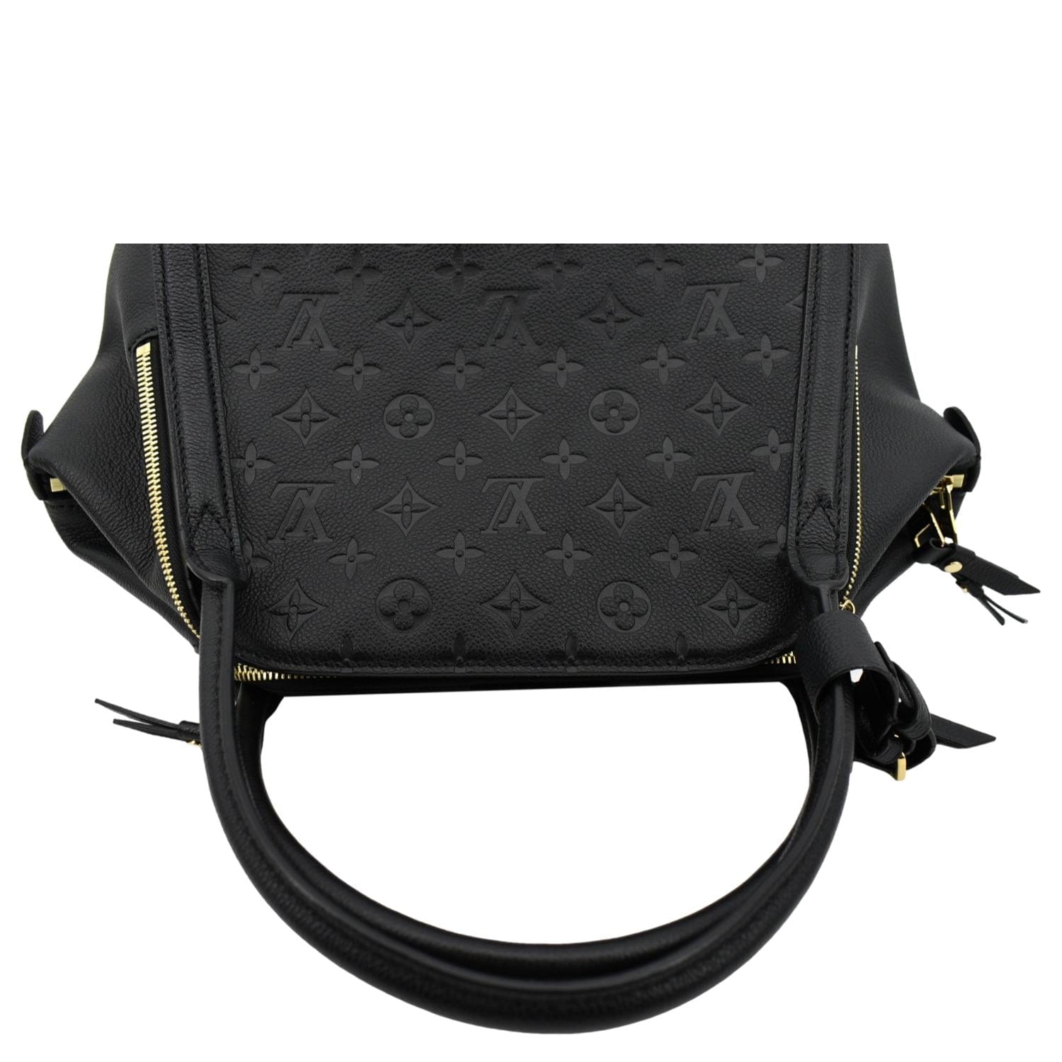 LOUIS VUITTON Marais MM Monogram Emperiente Satchel Bag Black