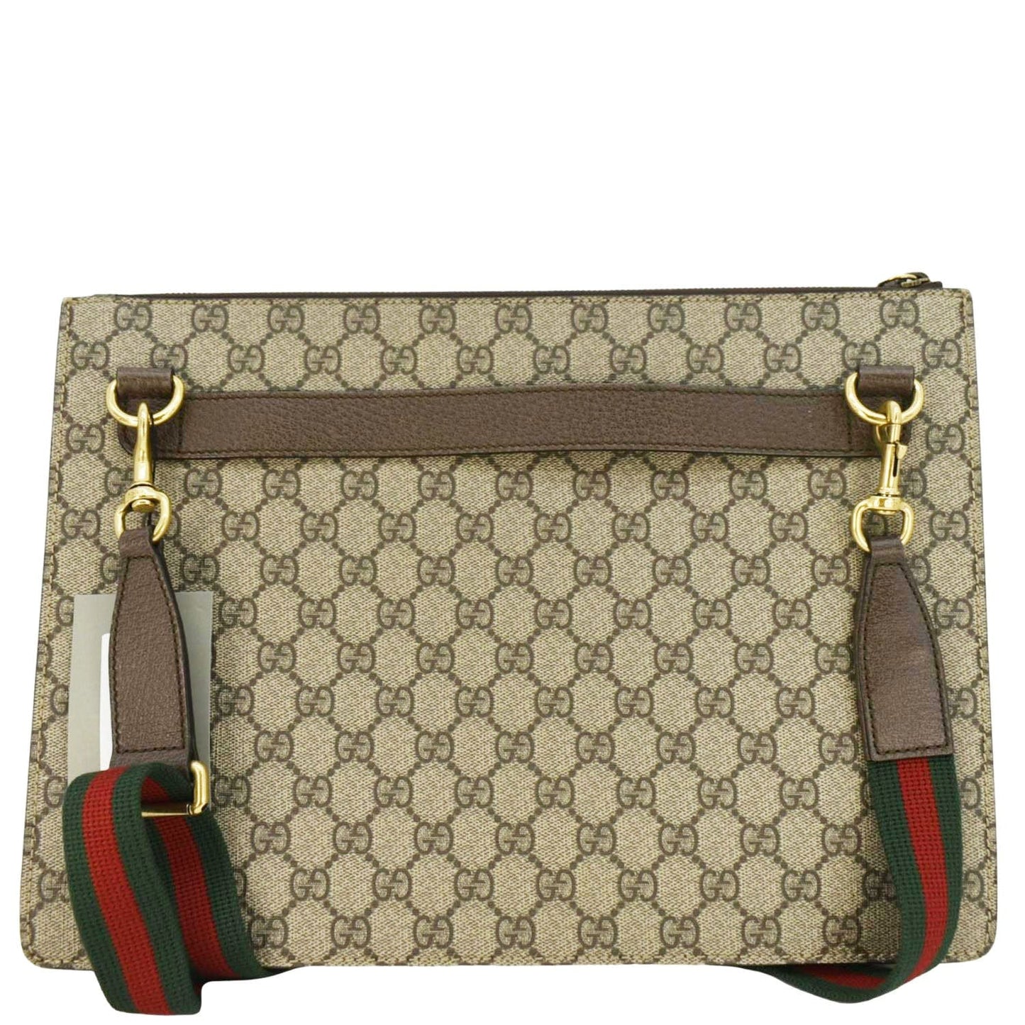 GUCCI Courrier Web GG Canvas Messenger Bag Beige 474083
