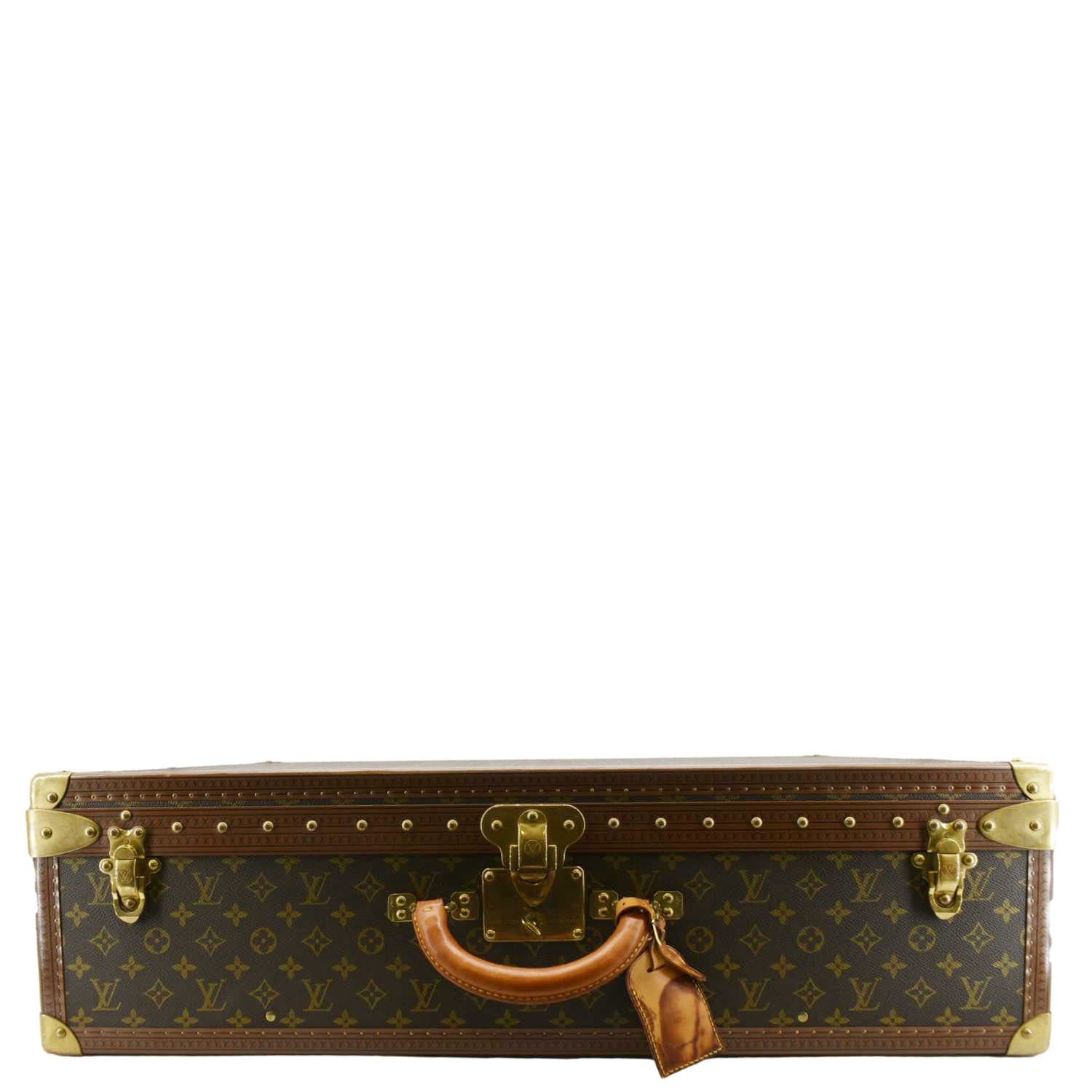 LOUIS VUITTON Bisten 75 Monogram Canvas Travel Suitcase Bag Brown
