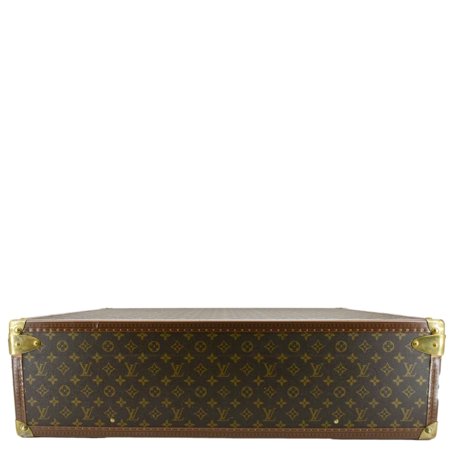 LOUIS VUITTON Bisten 75 Monogram Canvas Travel Suitcase Bag Brown