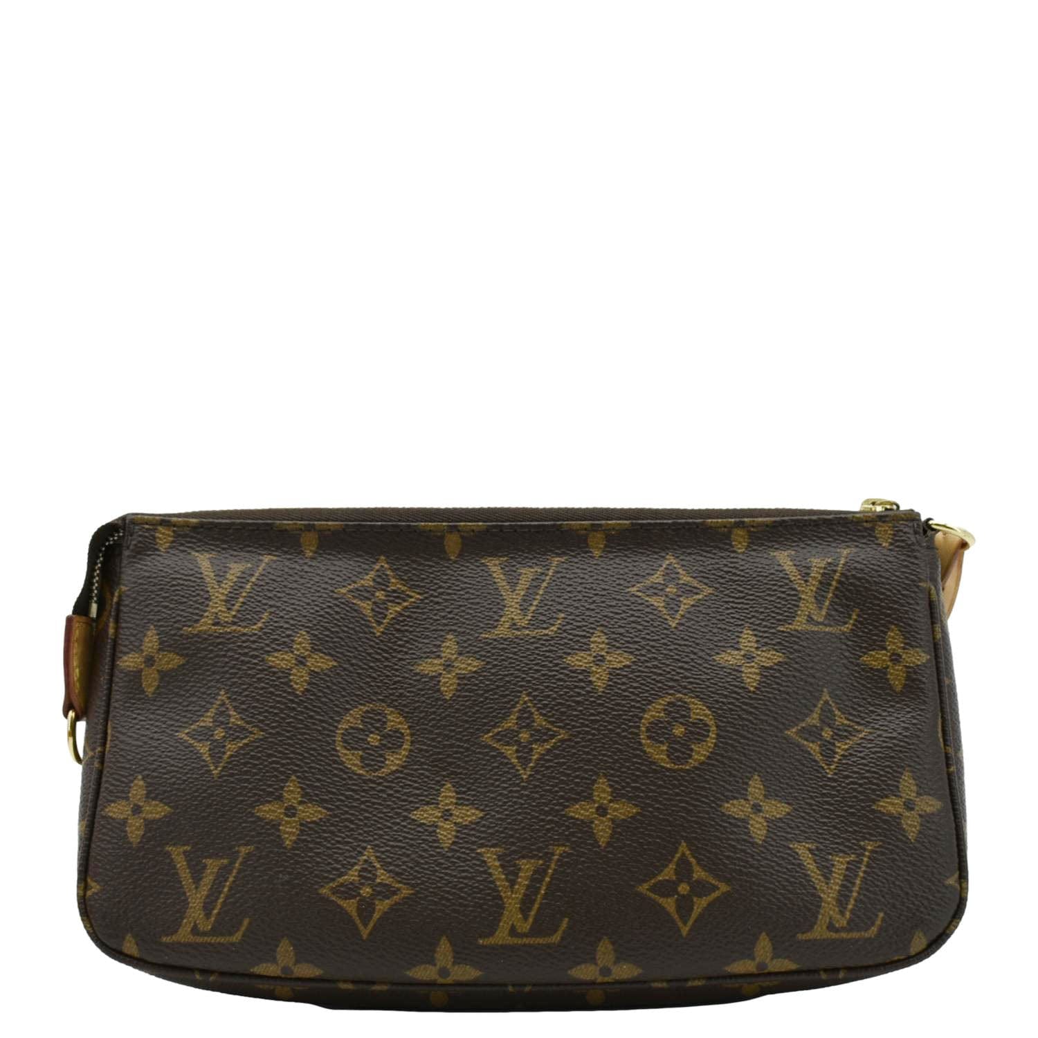 LOUIS VUITTON Pochette Accessoires Monogram Canvas Pouch Brown