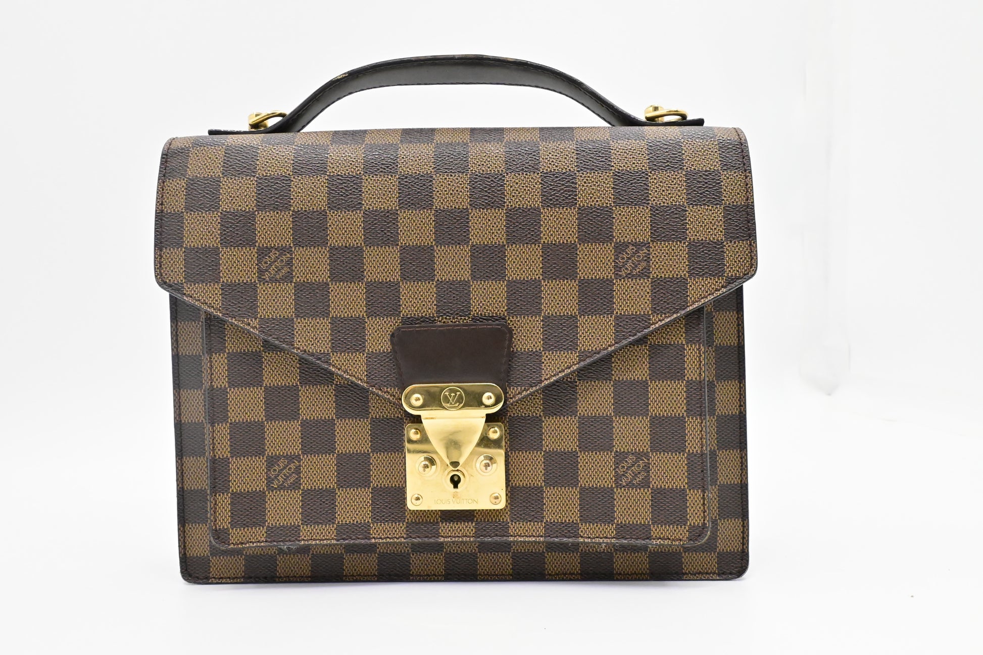 Luxury Women's Handbag | Louis Vuitton Monceau in Damier Ebene Canvas