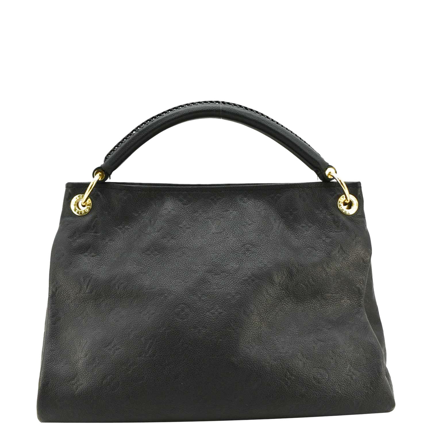 LOUIS VUITTON Artsy MM Monogram Empreinte Leather Shoulder Bag Black