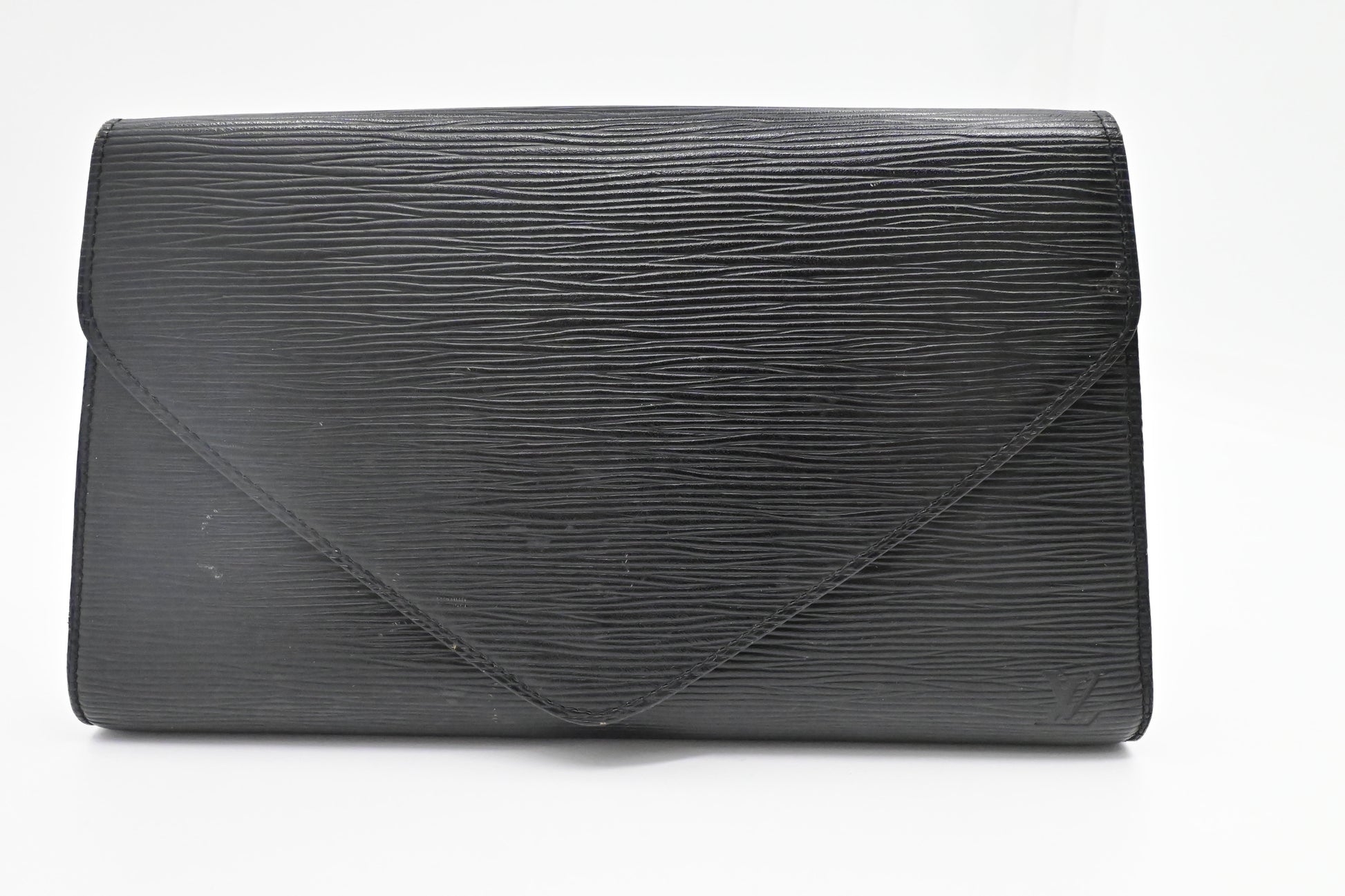 Louis Vuitton Art Deco Clutch in Black Epi Leather