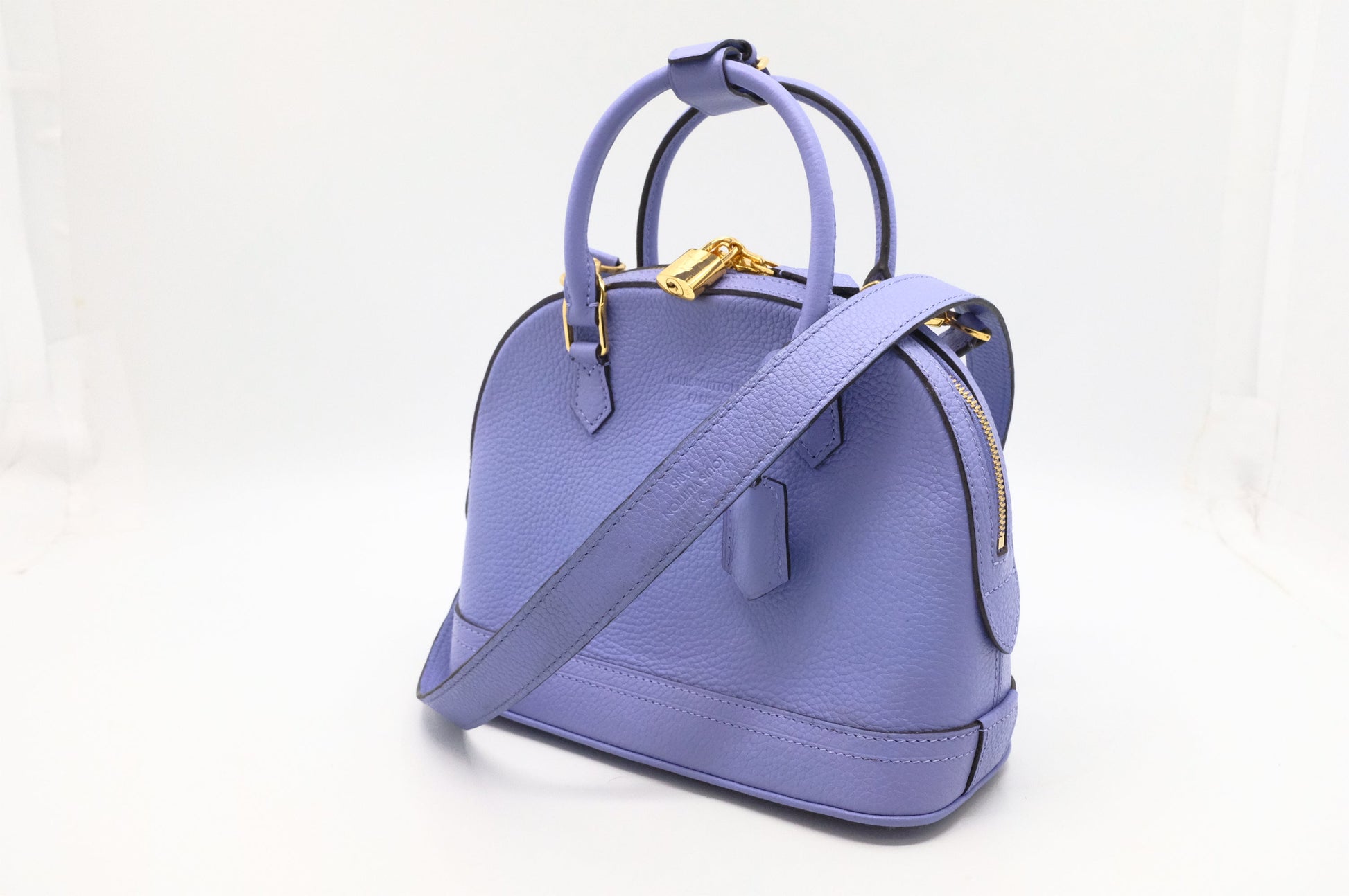 Louis Vuitton Alma BB in Purple Leather