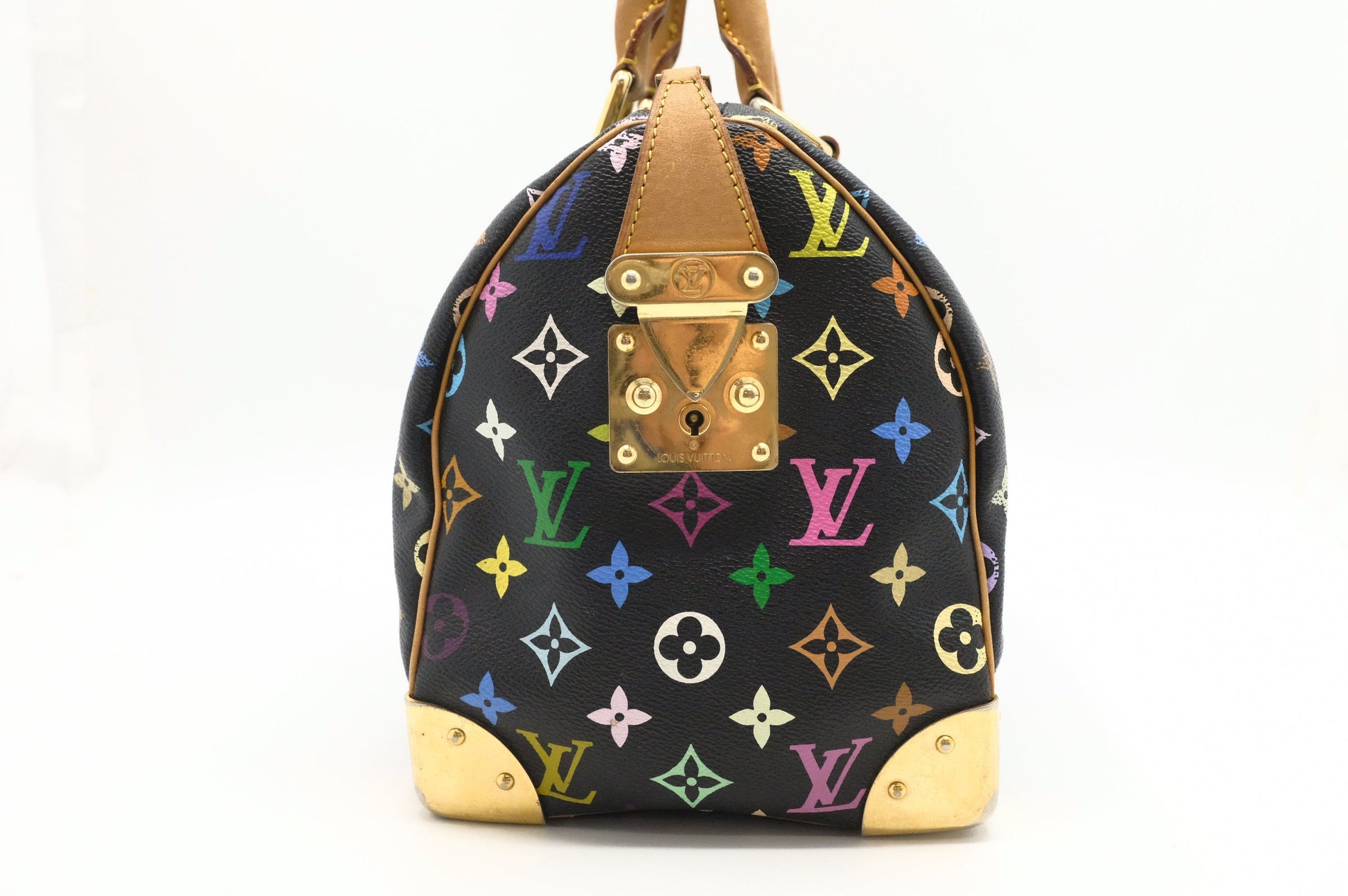 Louis Vuitton Speedy 30 in Black Multicolor Monogram Canvas