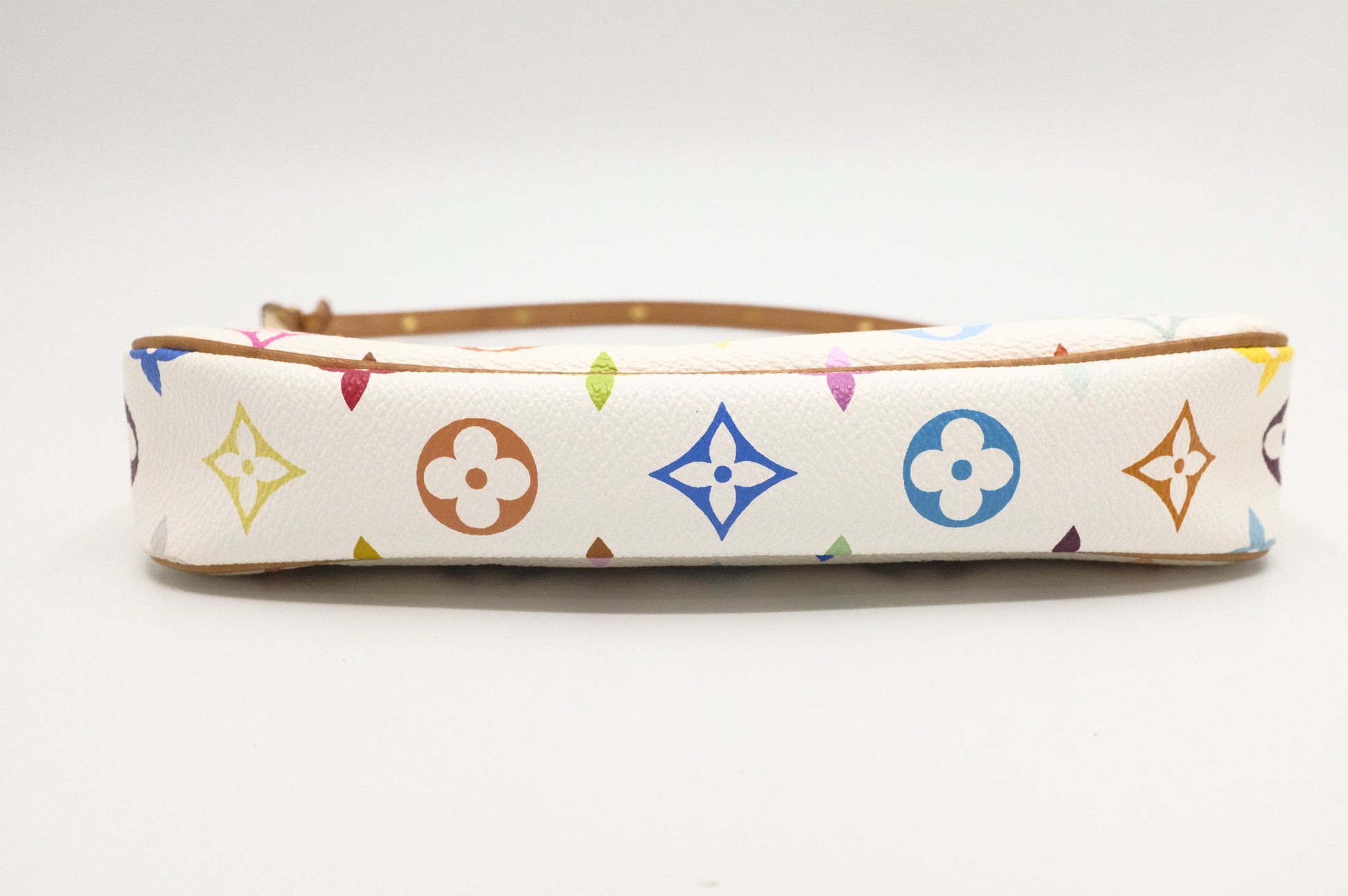 Louis Vuitton Pochette Accessoires in White Multicolor Monogram Canvas