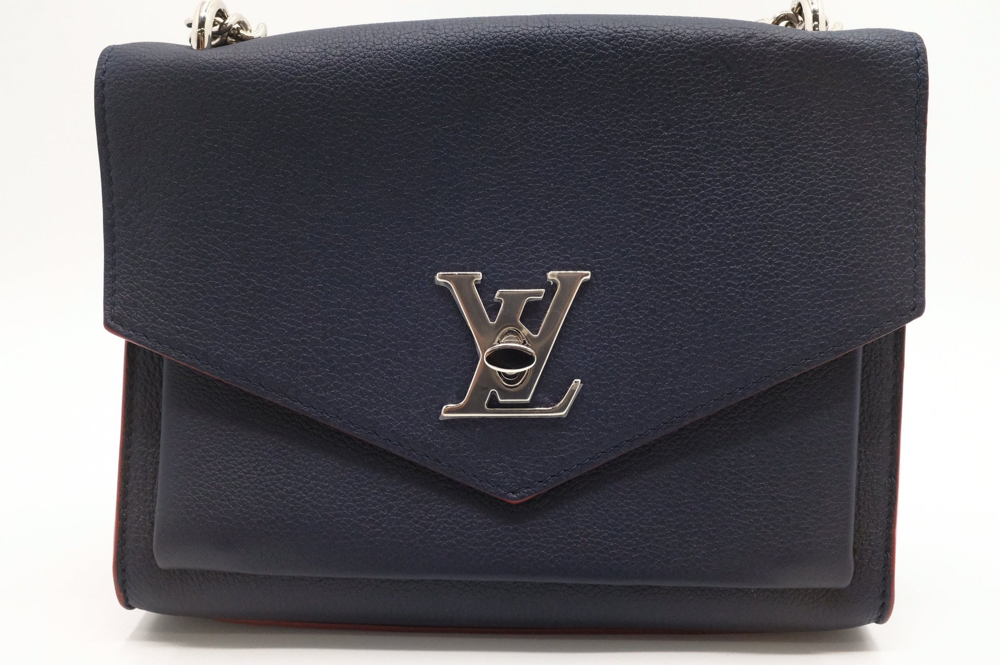 Luxury Women's Handbag | Louis Vuitton MyLockMe in Marine Rouge Leather