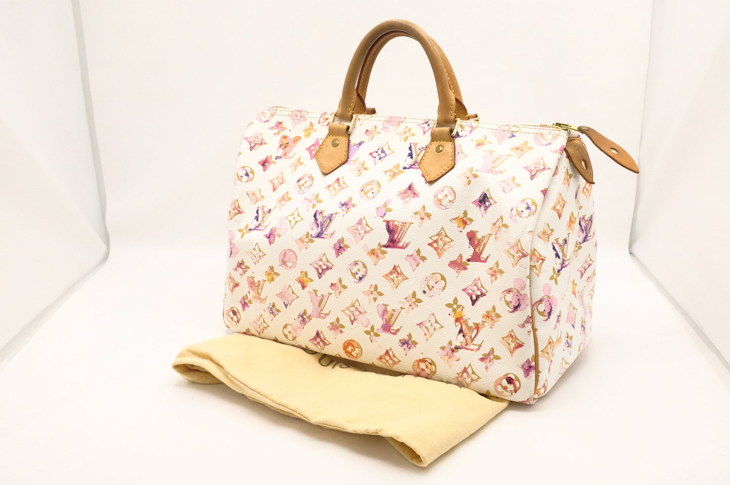 Louis Vuitton Speedy 35 in White Watercolor Monogram Canvas