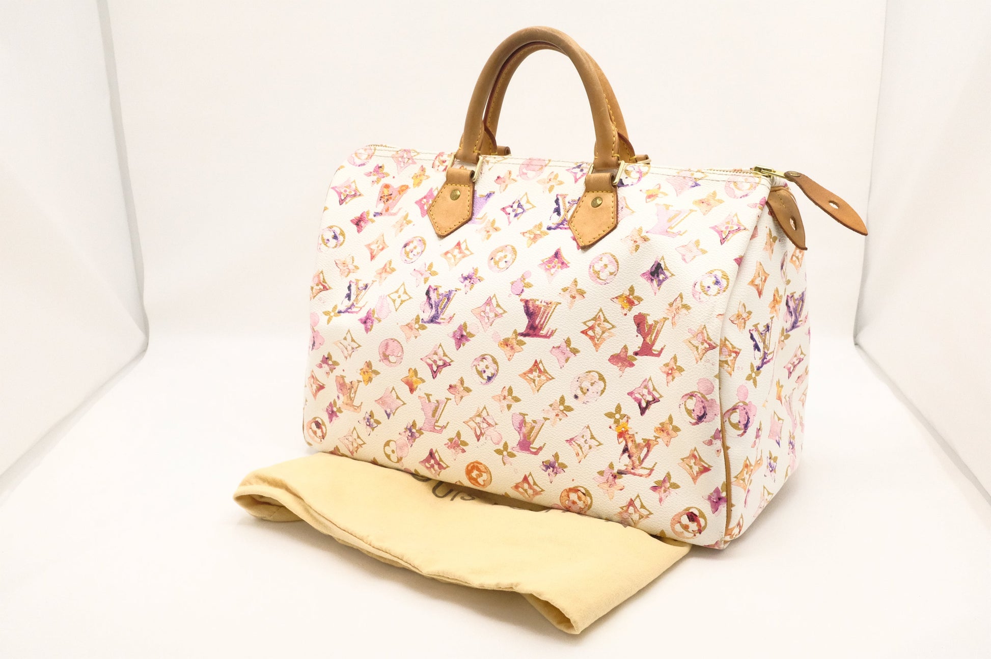 Louis Vuitton Speedy 35 in White Watercolor Monogram Canvas