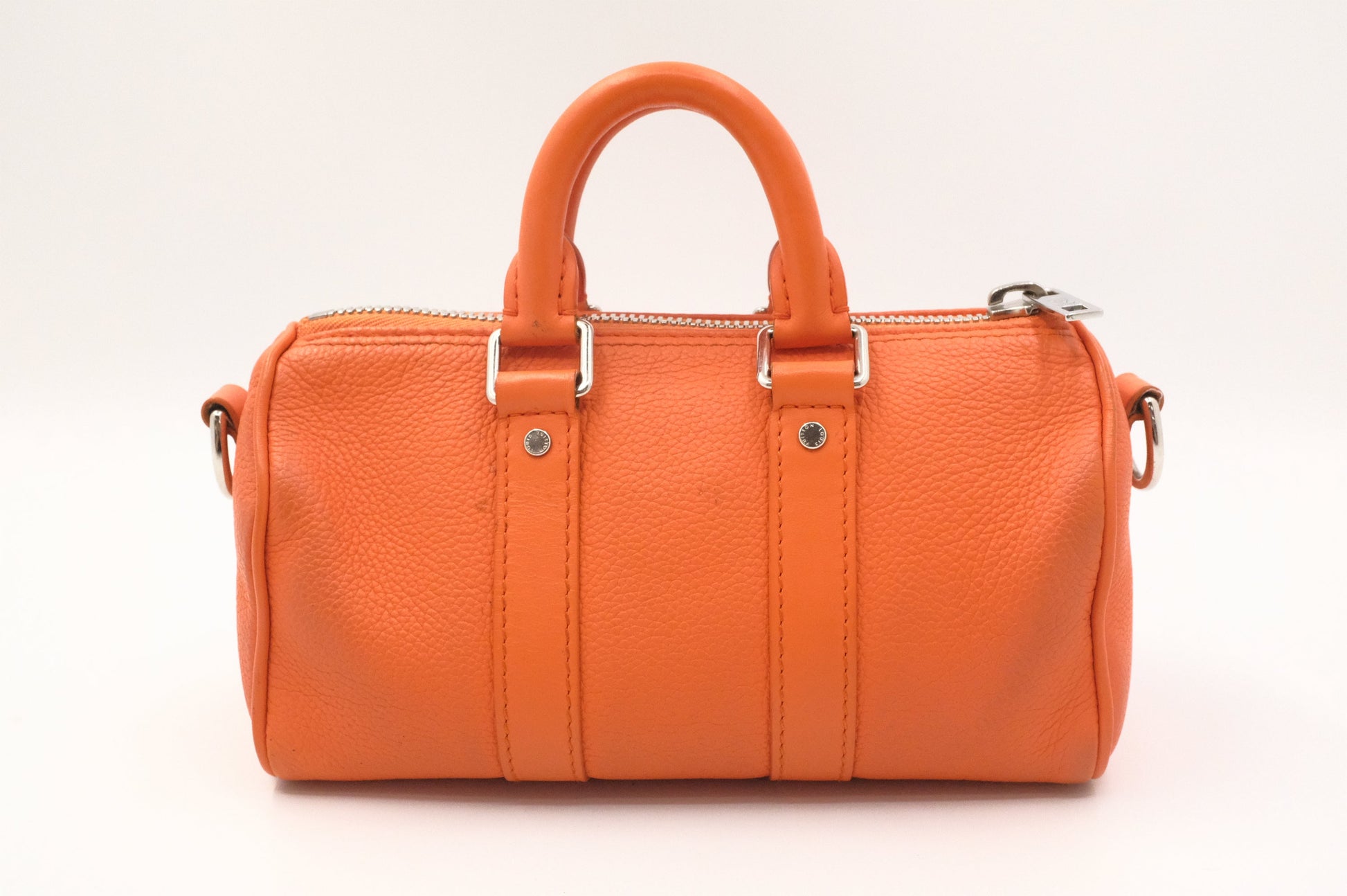 Louis Vuitton Keepall XS in Orange Aerogram Leather