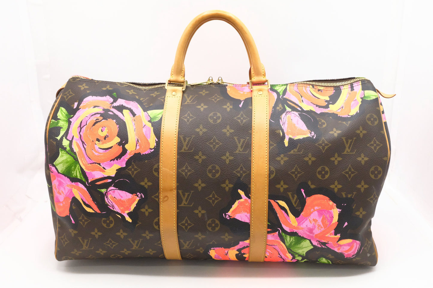 Louis Vuitton x Stephen Spro Keepall 50 in Roses Monogram Canvas