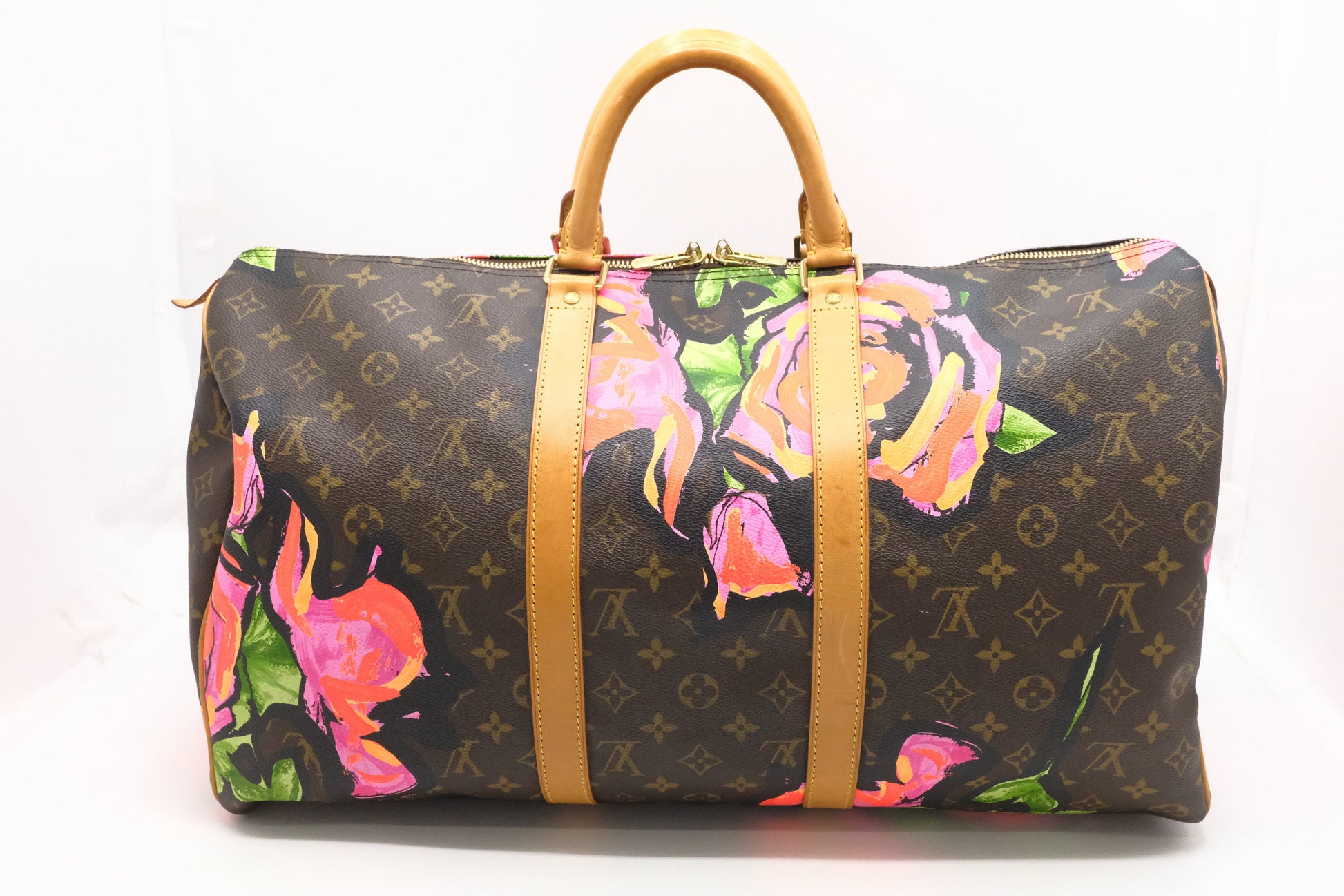 Louis Vuitton x Stephen Spro Keepall 50 in Roses Monogram Canvas