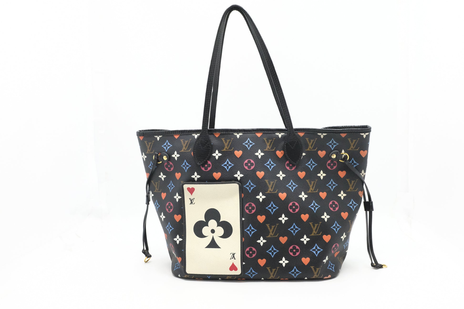 Louis Vuitton Neverfull MM in Game On Black Multicolor Canvas