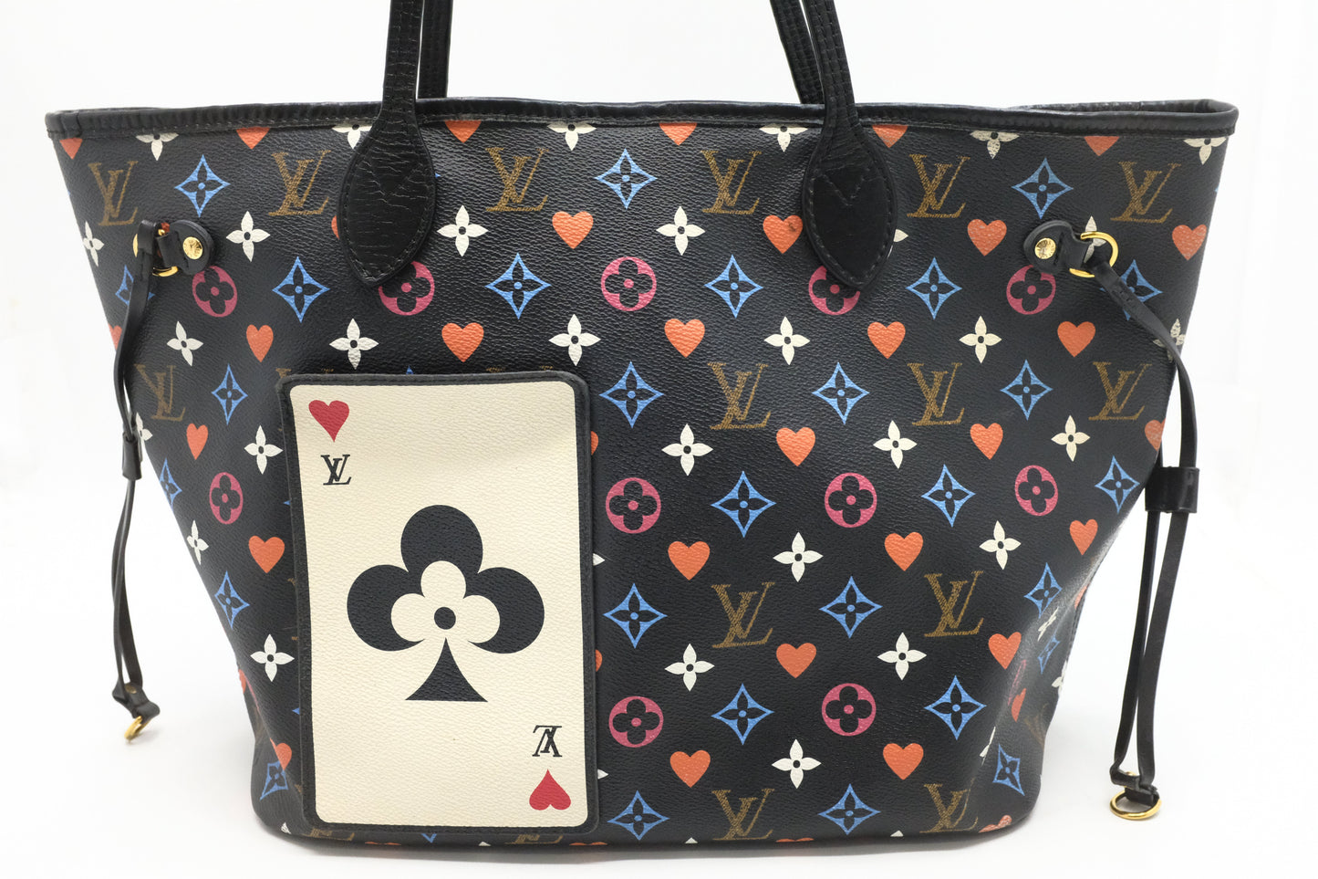 Louis Vuitton Neverfull MM in Game On Black Multicolor Canvas