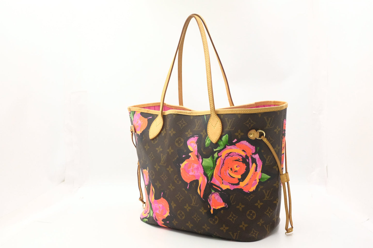 Louis Vuitton x Stephen Spro Neverfull MM in Roses Monogram Canvas
