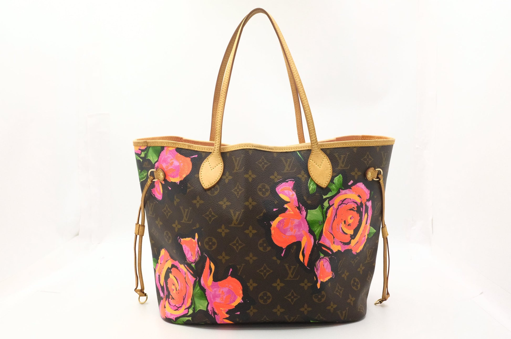 Louis Vuitton x Stephen Spro Neverfull MM in Roses Monogram Canvas