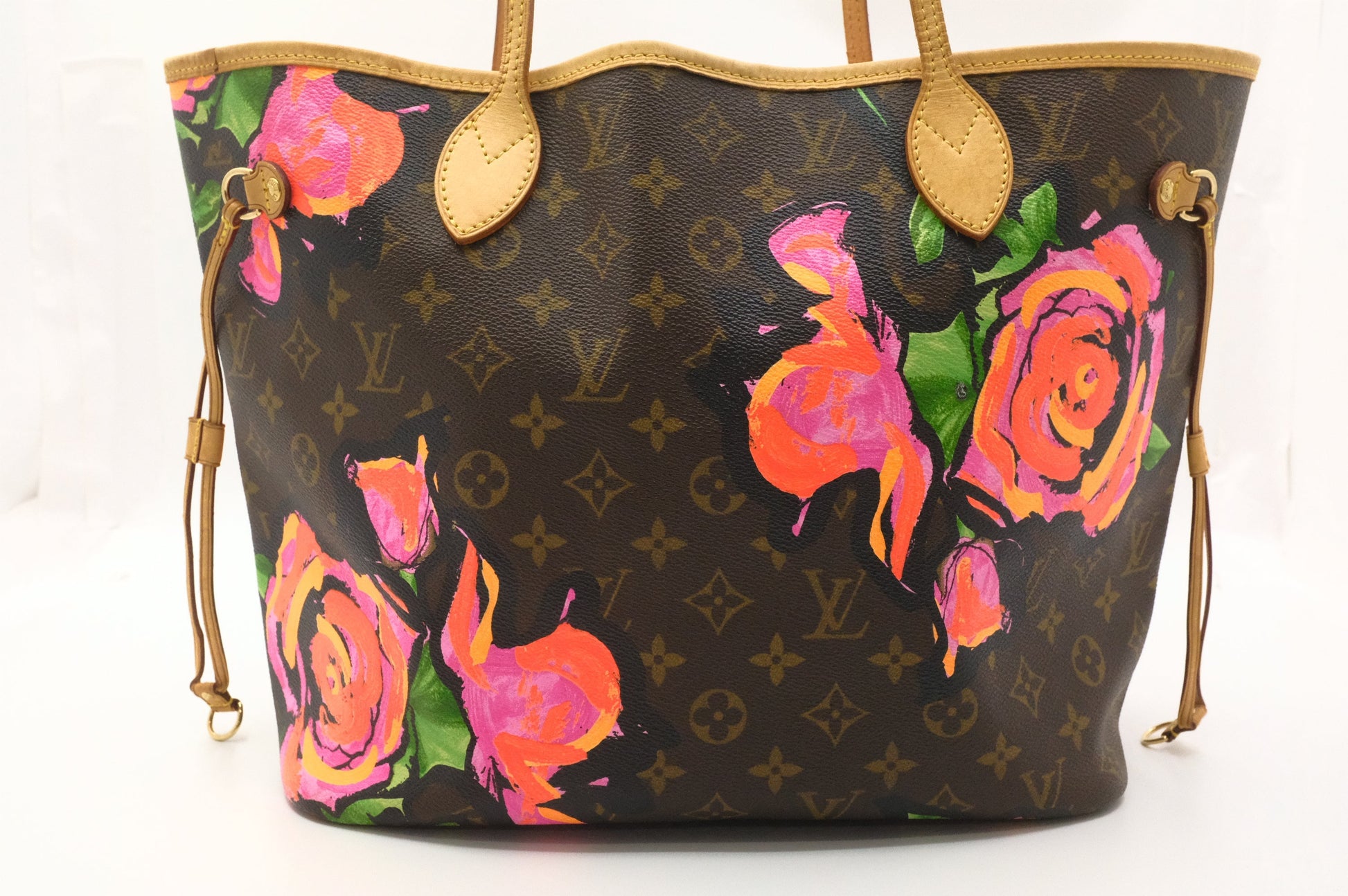 Louis Vuitton x Stephen Spro Neverfull MM in Roses Monogram Canvas