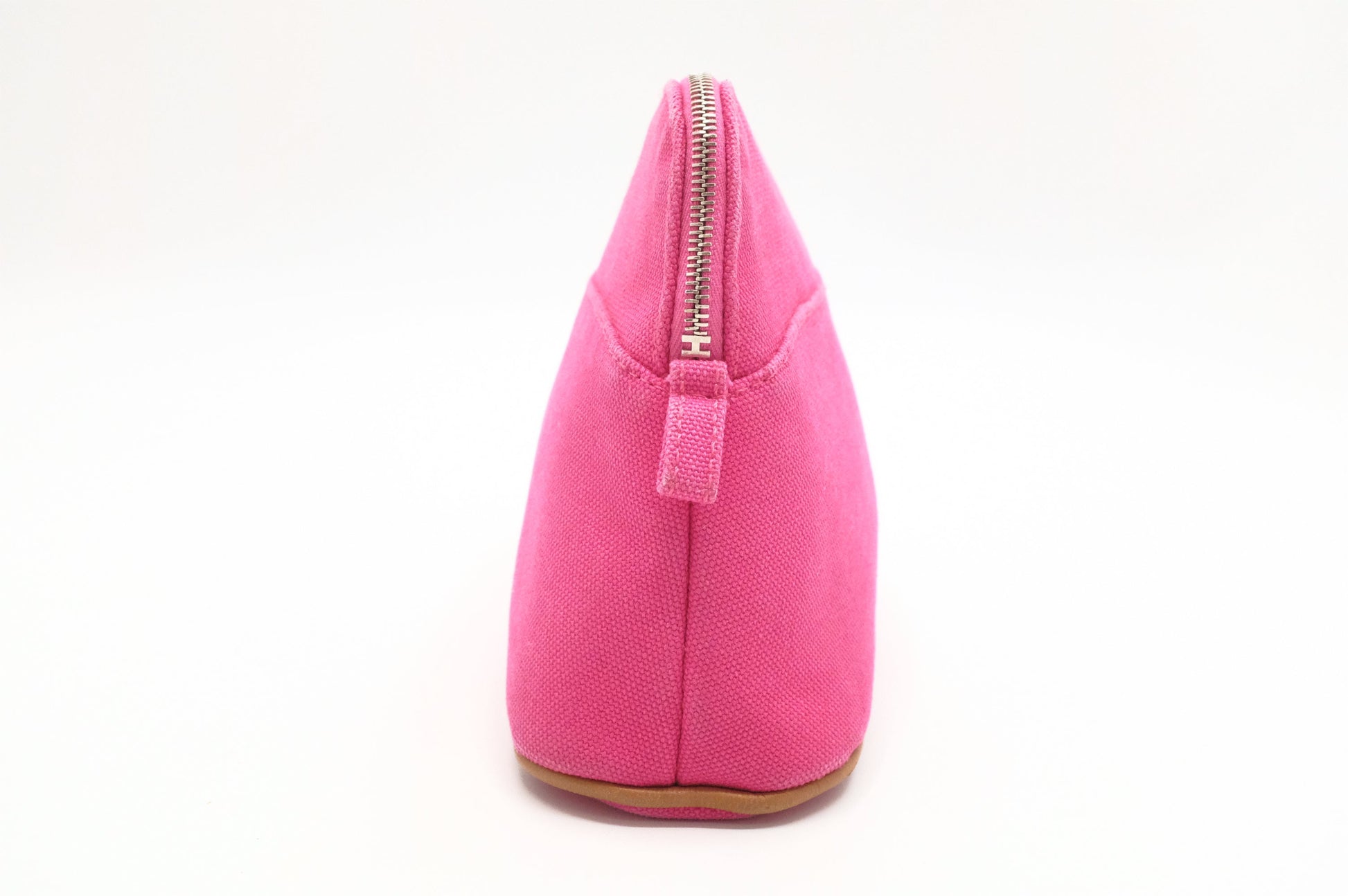 Hermes Mini Bolide Pouch in Pink Canvas