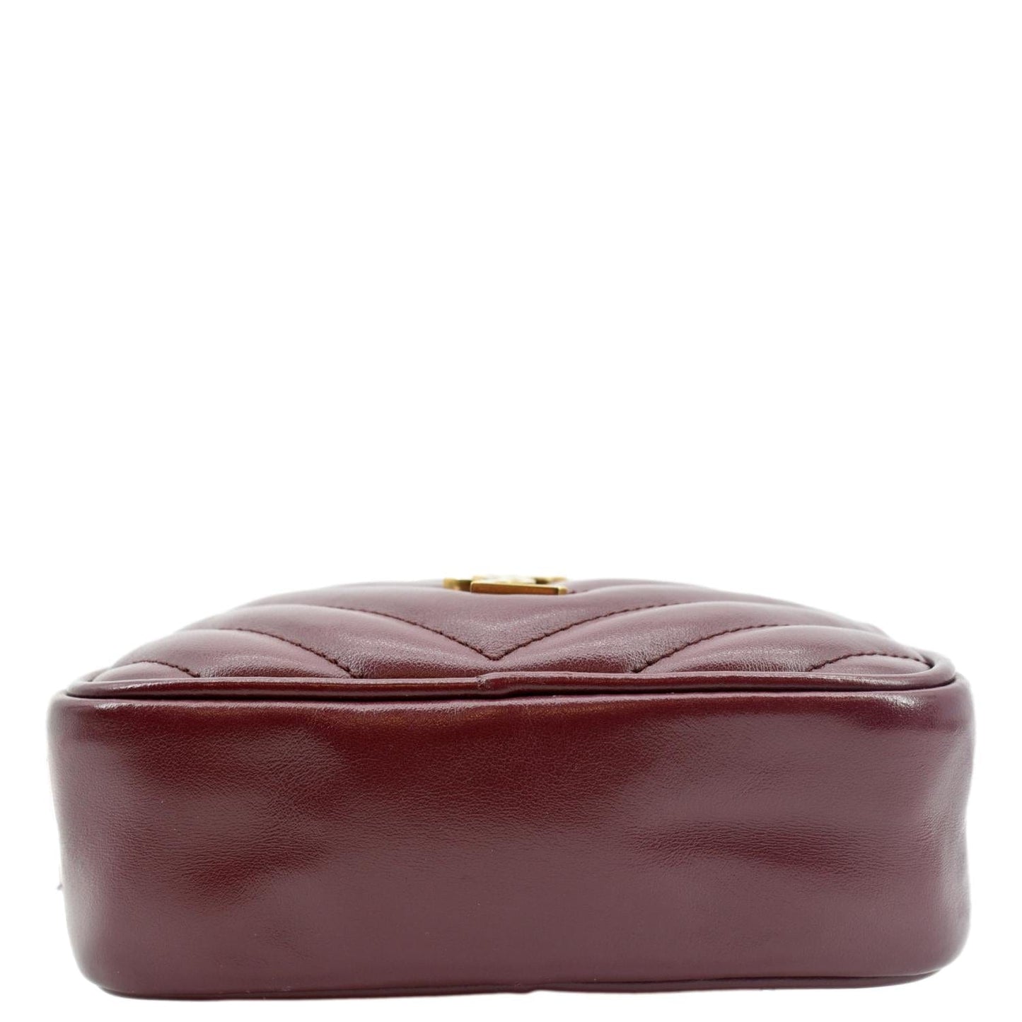 SAINT LAURENT Lou Calfskin Leather Crossbody Belt Bag Red
