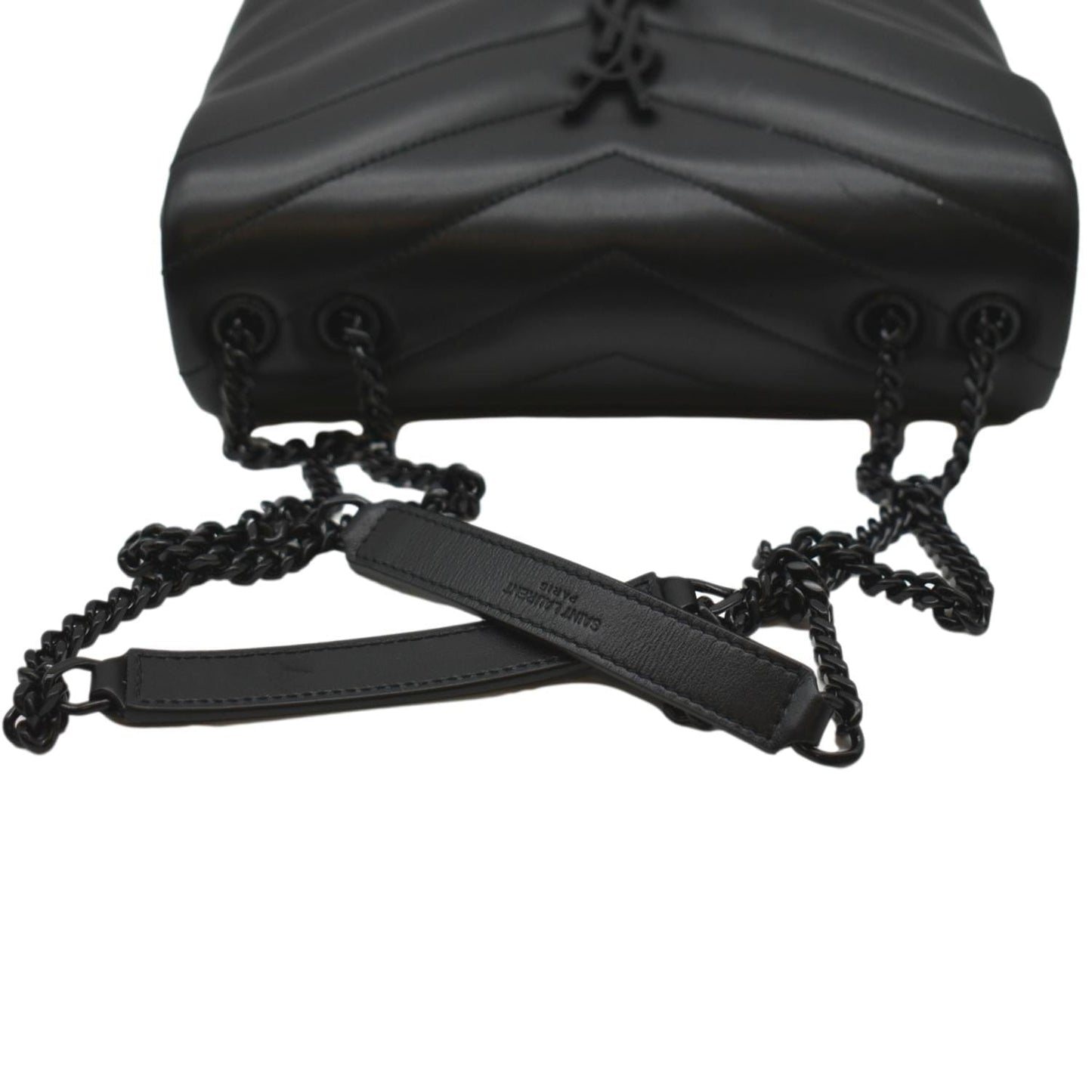 SAINT LAURENT Loulou Small Calfskin Leather Shoulder Bag Black