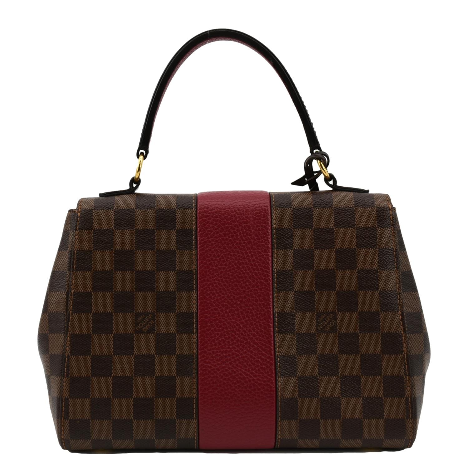 LOUIS VUITTON Bond Street MM Damier Ebene Satchel Bag Bordeaux