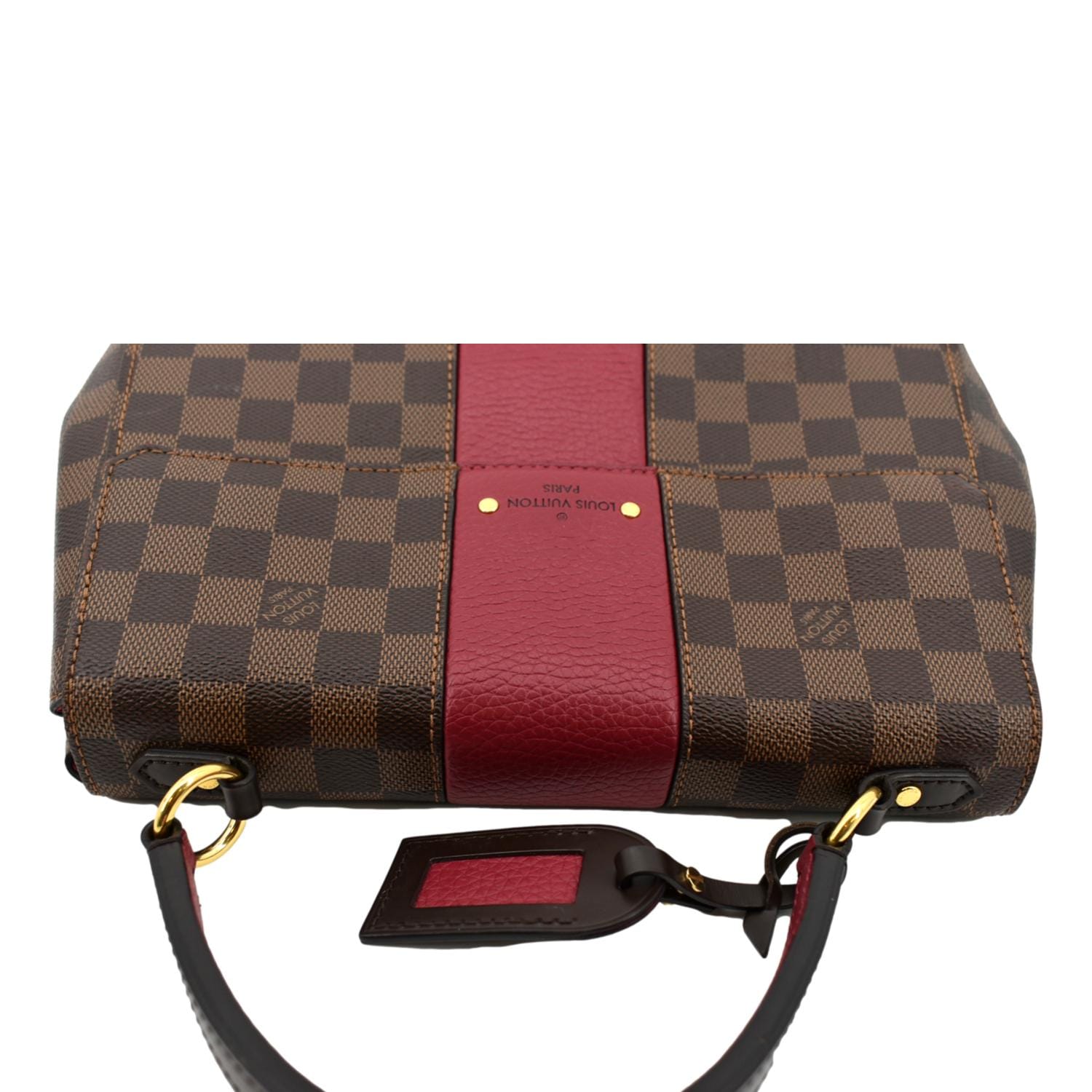 LOUIS VUITTON Bond Street MM Damier Ebene Satchel Bag Bordeaux