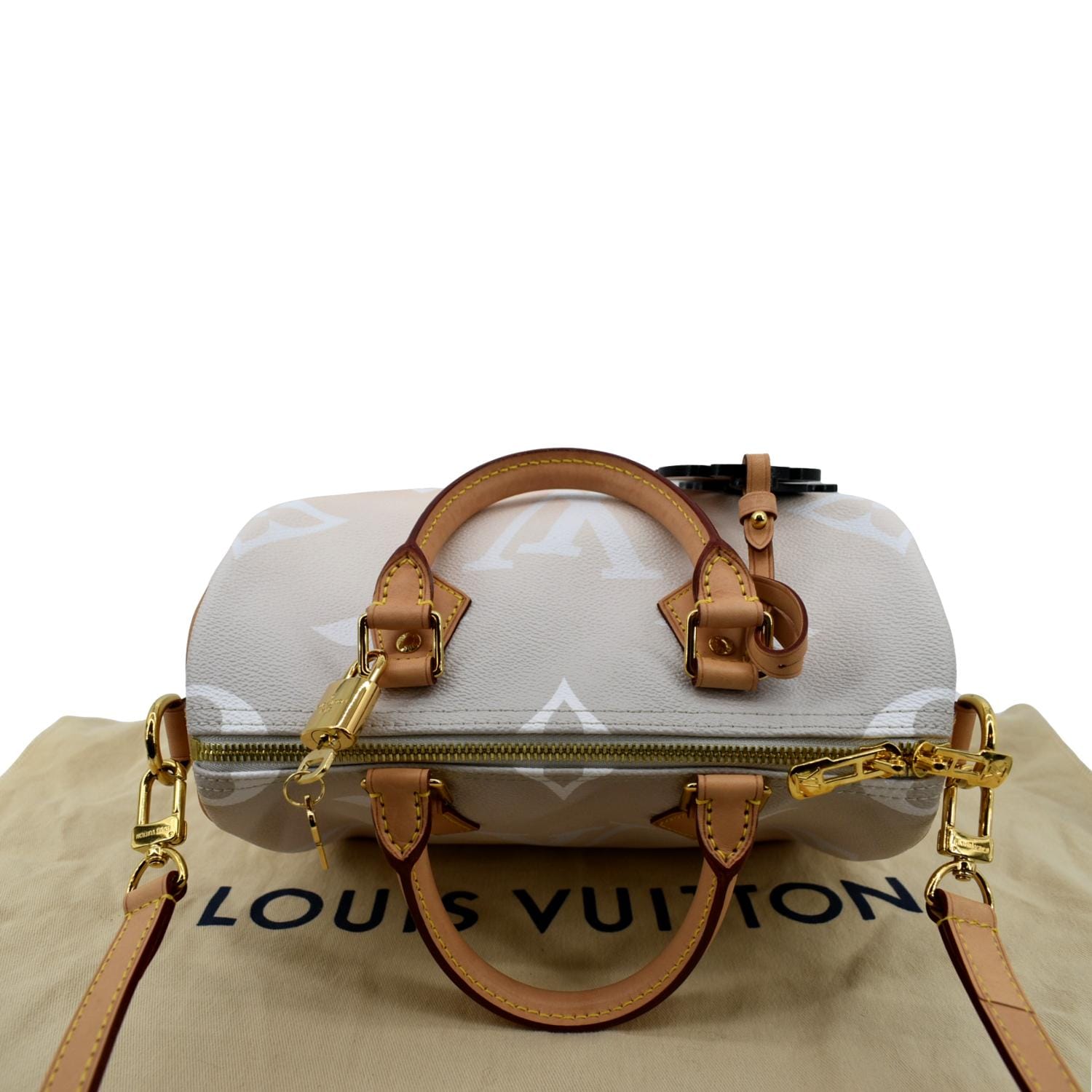 LOUIS VUITTON Bandouliere 25 By The Pool Giant Monogram Shoulder Bag Brume