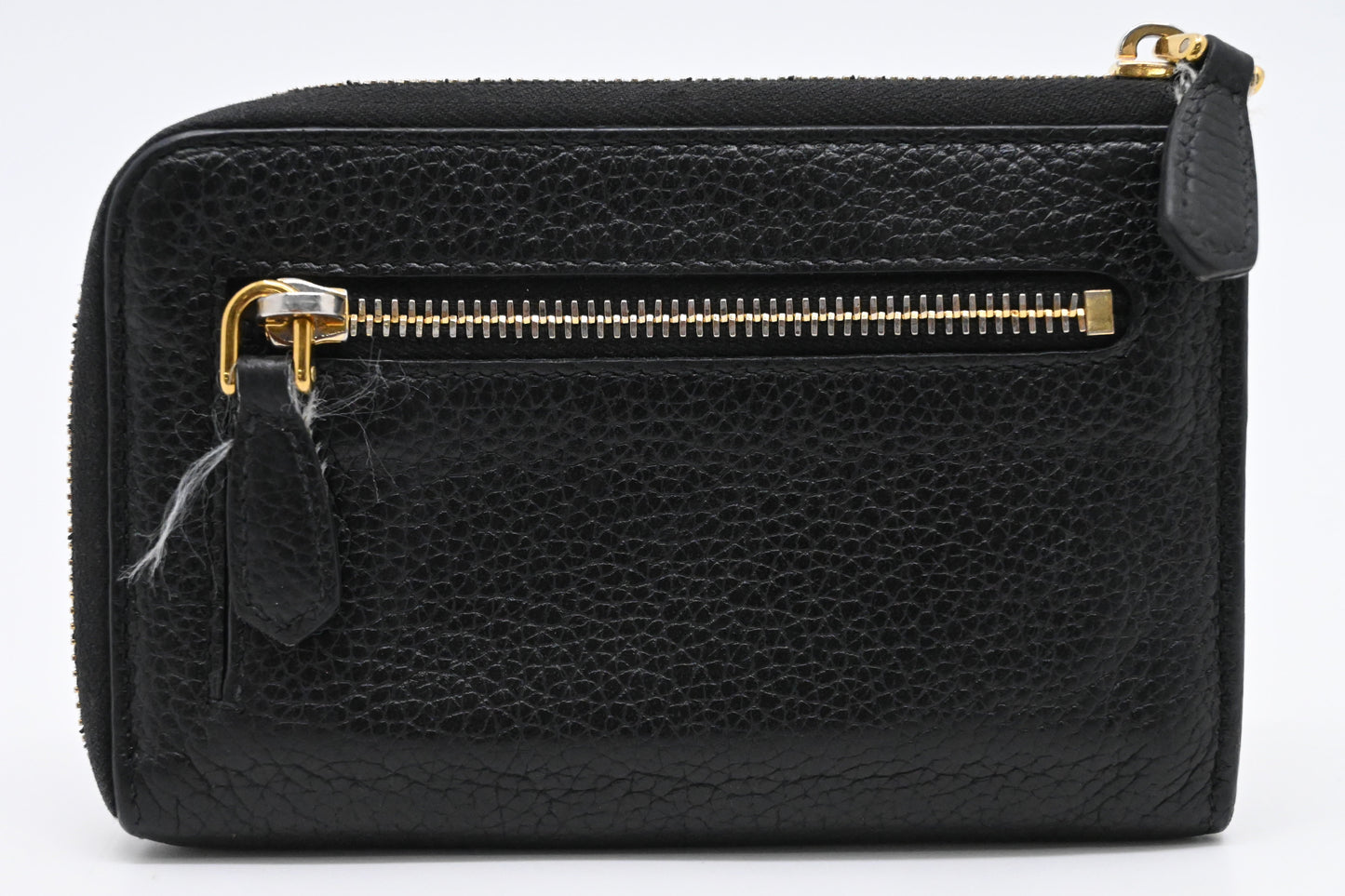 Prada Key Pouch in Black Leather
