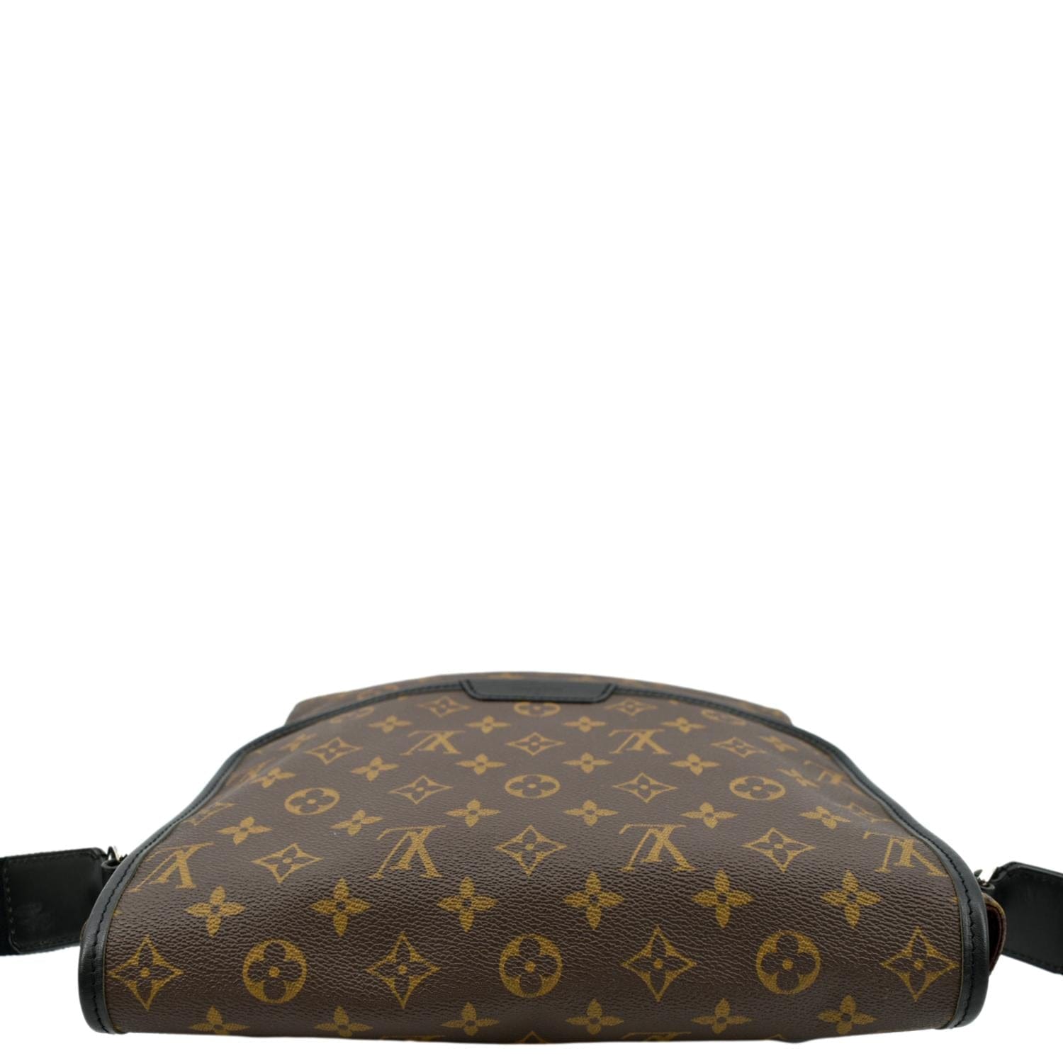 LOUIS VUITTON Bass MM Monogram Macassar Canvas Messenger Bag Brown