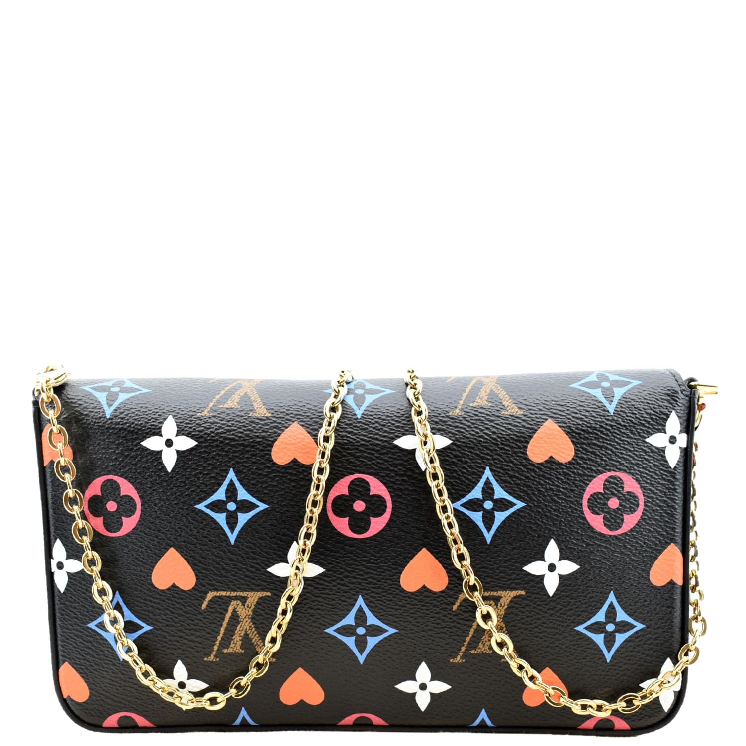 LOUIS VUITTON Pochette Felicie Game On Canvas Crossbody Bag Multicolor