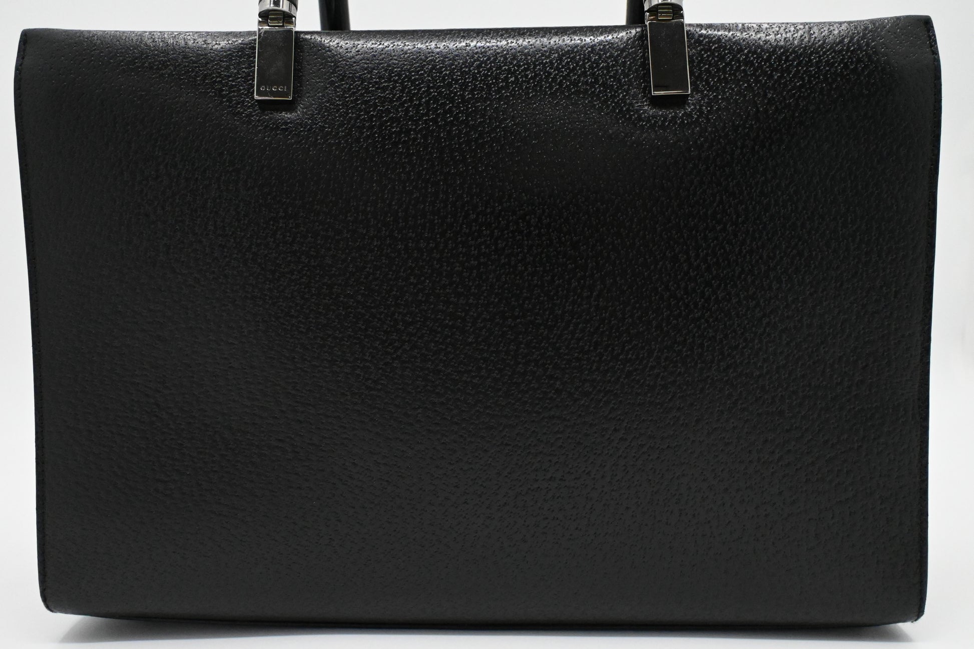 Gucci Bamboo Handbag in Black Leather