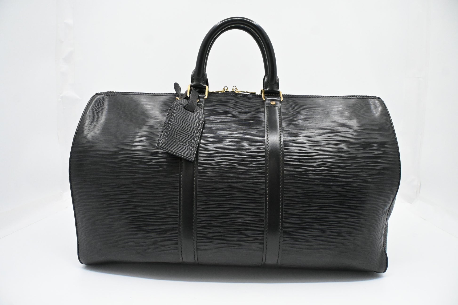 Louis Vuitton Keepall 45 in Black Epi Leather
