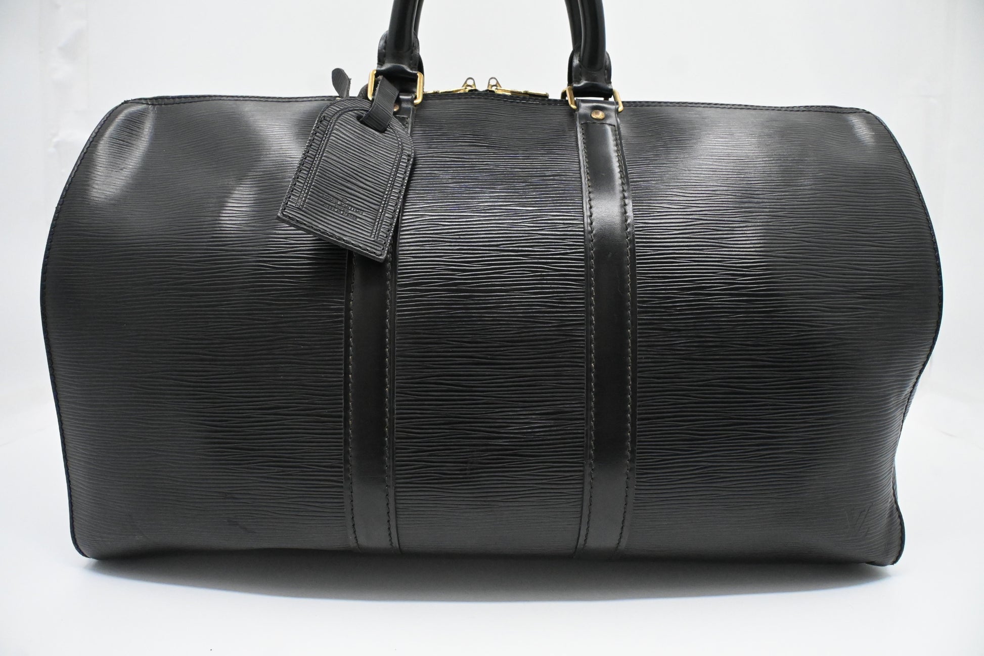 Louis Vuitton Keepall 45 in Black Epi Leather