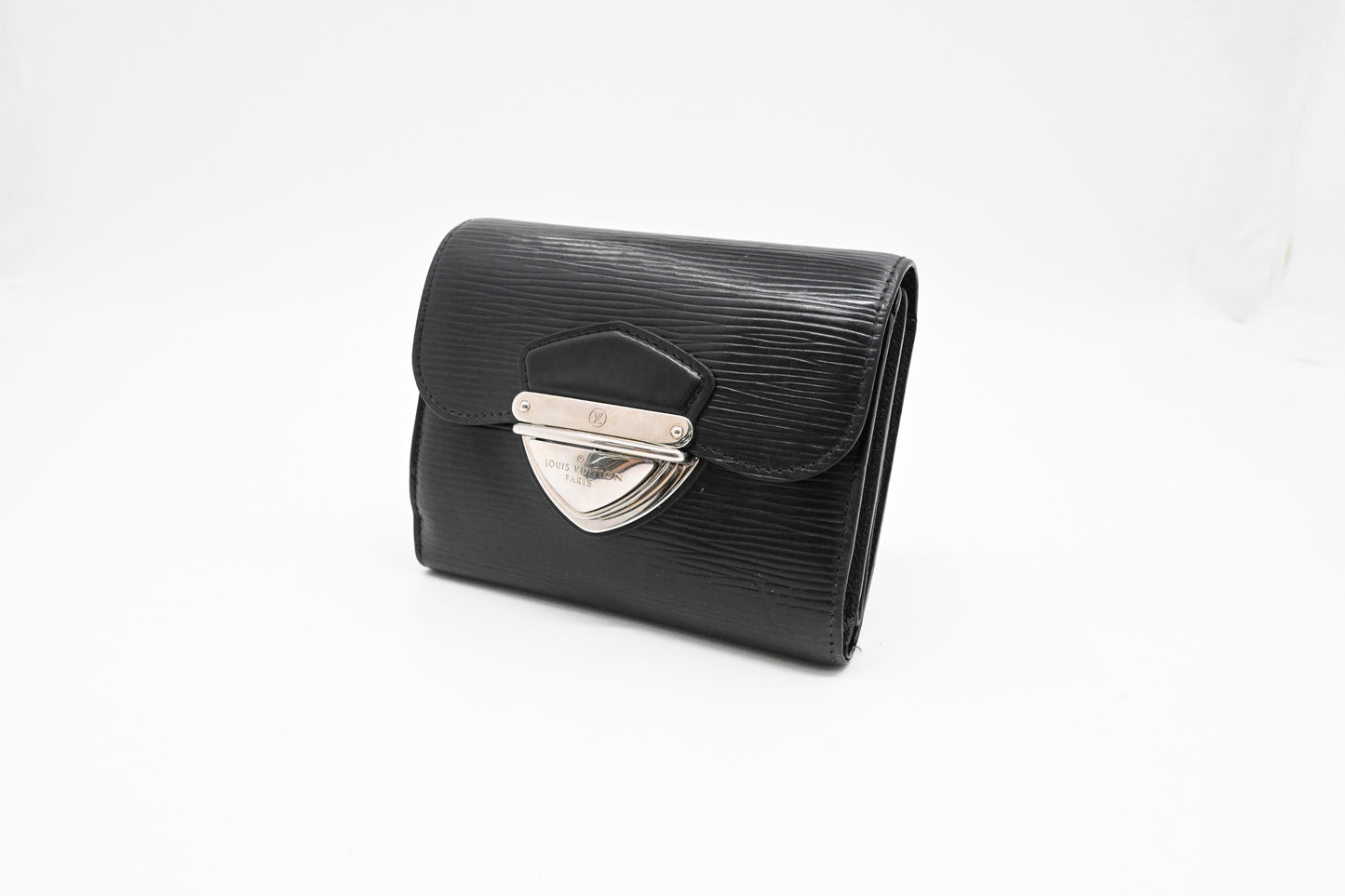 Louis Vuitton Compact Wallet in Black Epi Leather