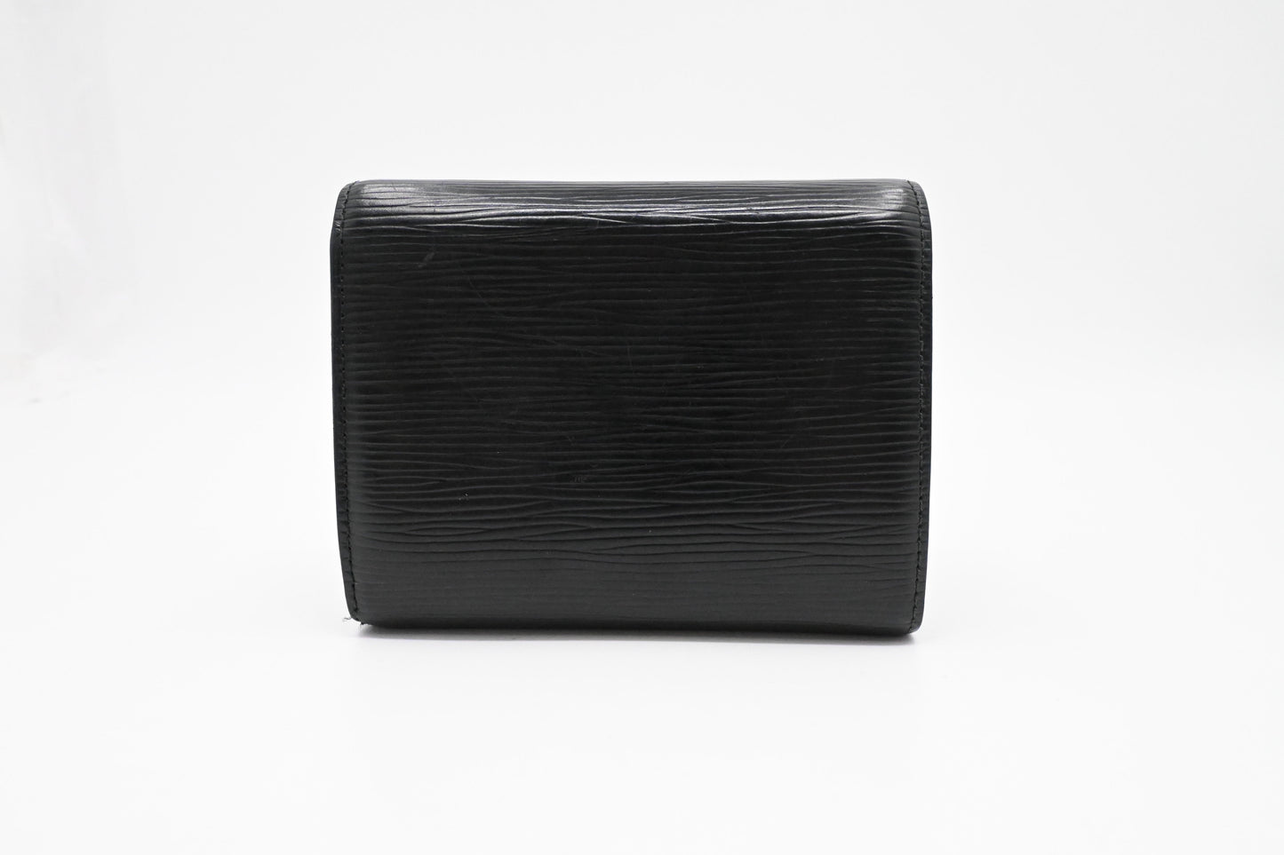 Louis Vuitton Compact Wallet in Black Epi Leather