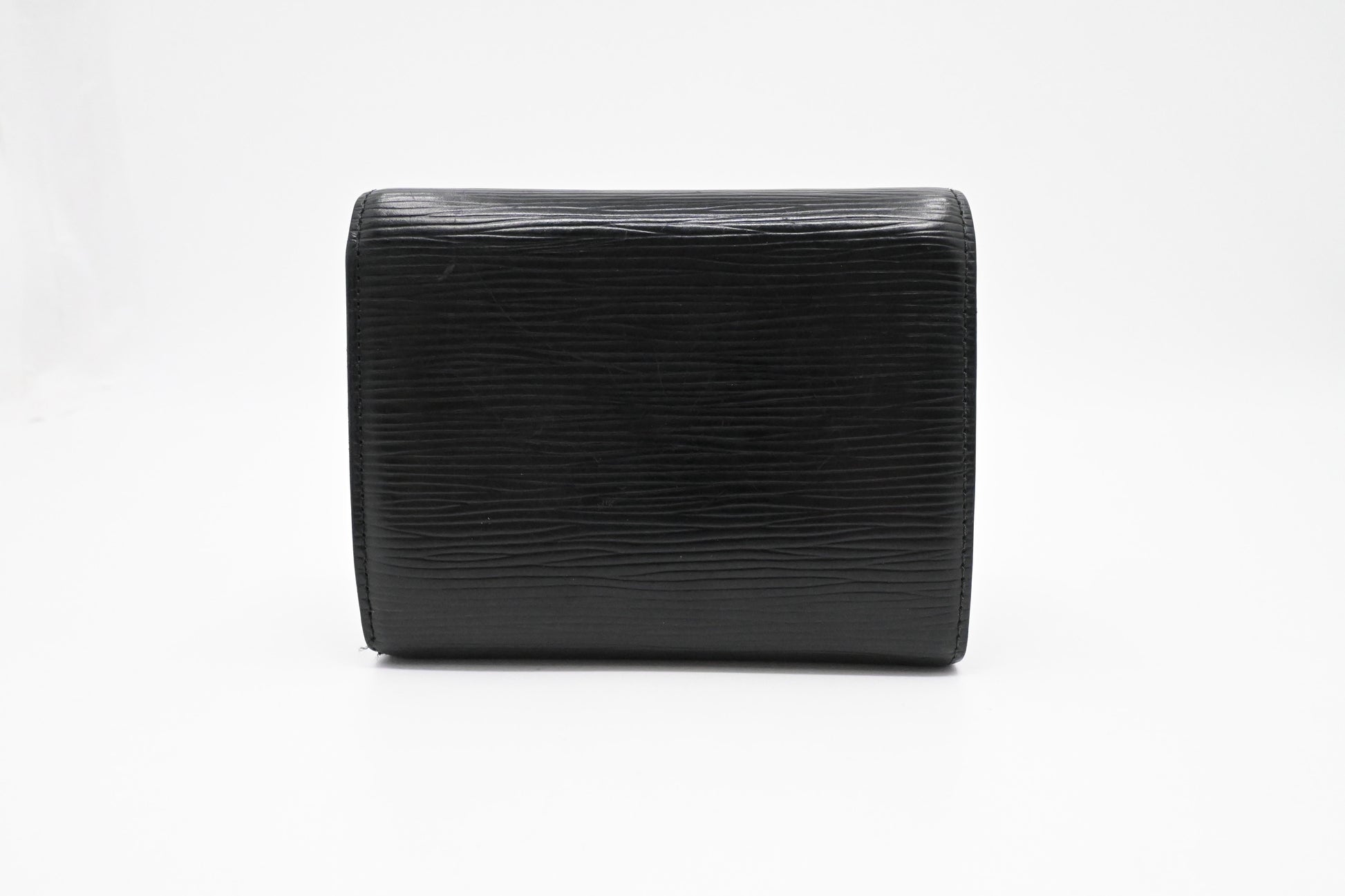 Louis Vuitton Compact Wallet in Black Epi Leather