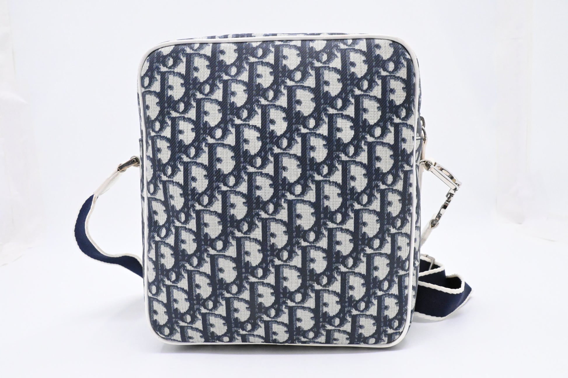 Dior Crossbody in Blue Trotter Coated Canvas