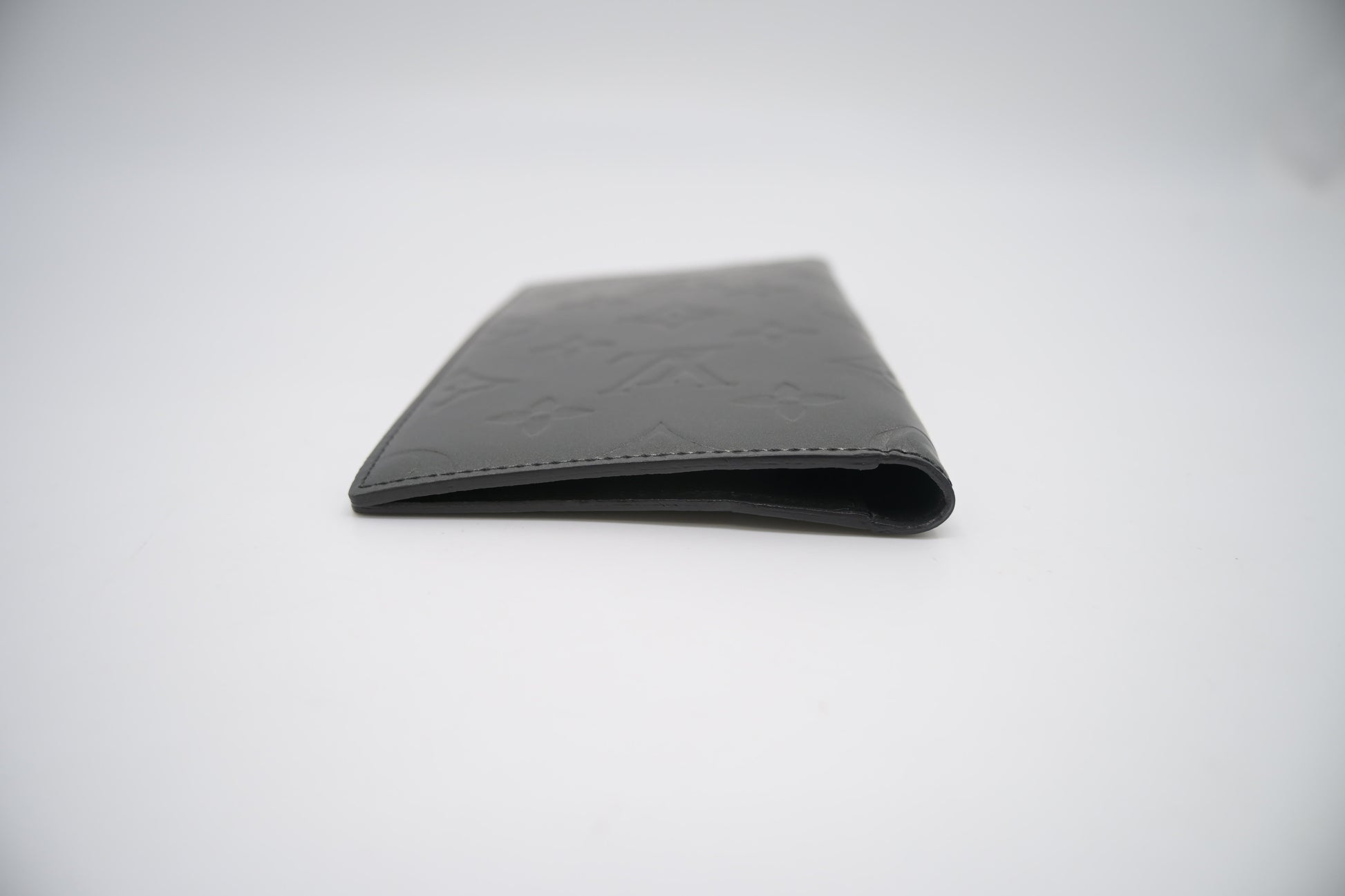 Louis Vuitton Bifold Wallet in Grey Matte Leather
