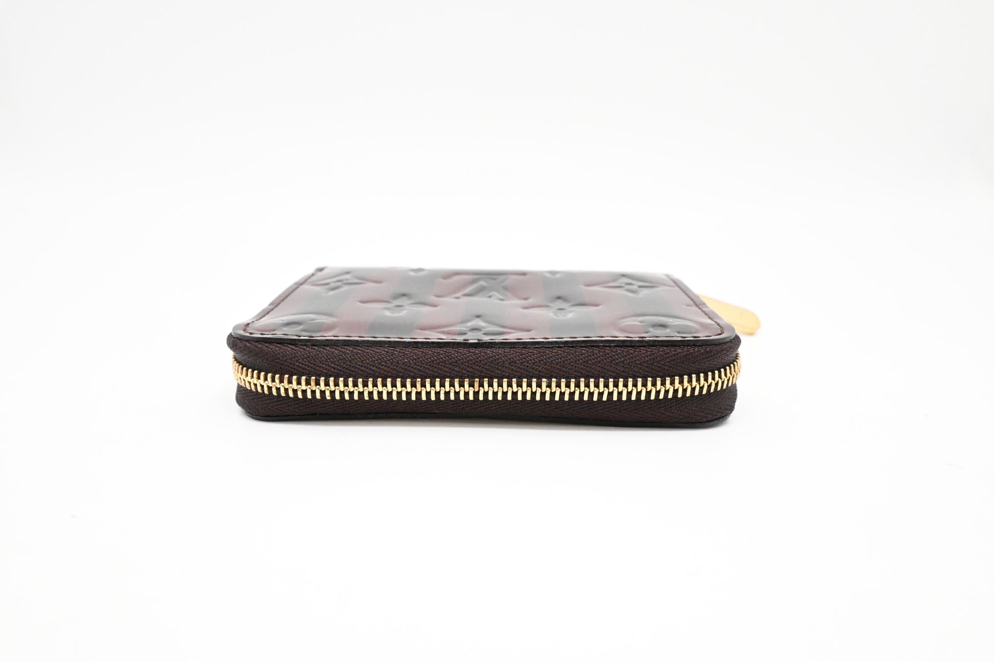 Louis Vuitton Compact Wallet in Striped Vernis Leather