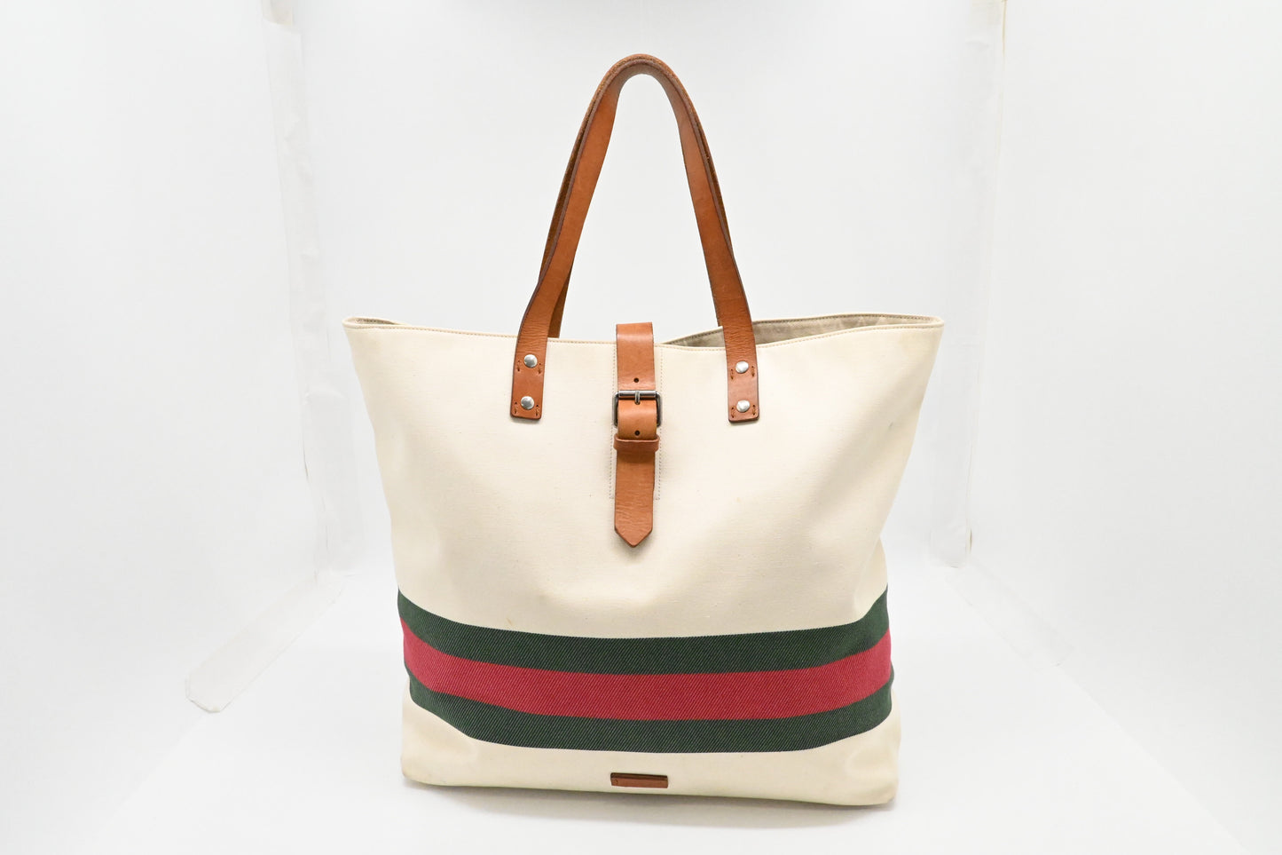 Gucci Tote Bag in White Canvas