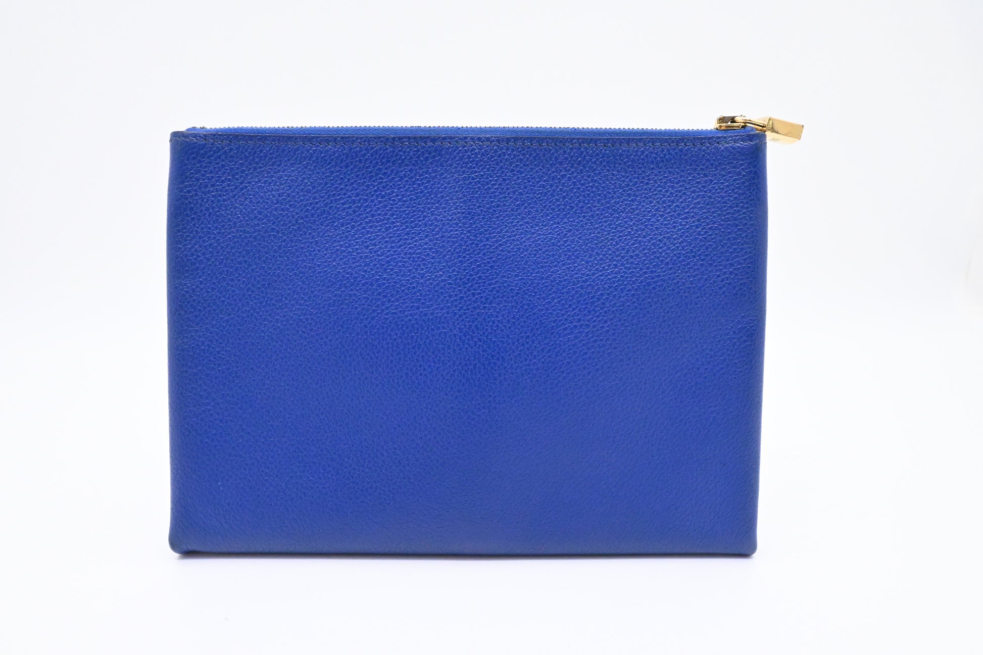 Hermes Atout Pouch in Blue Leather