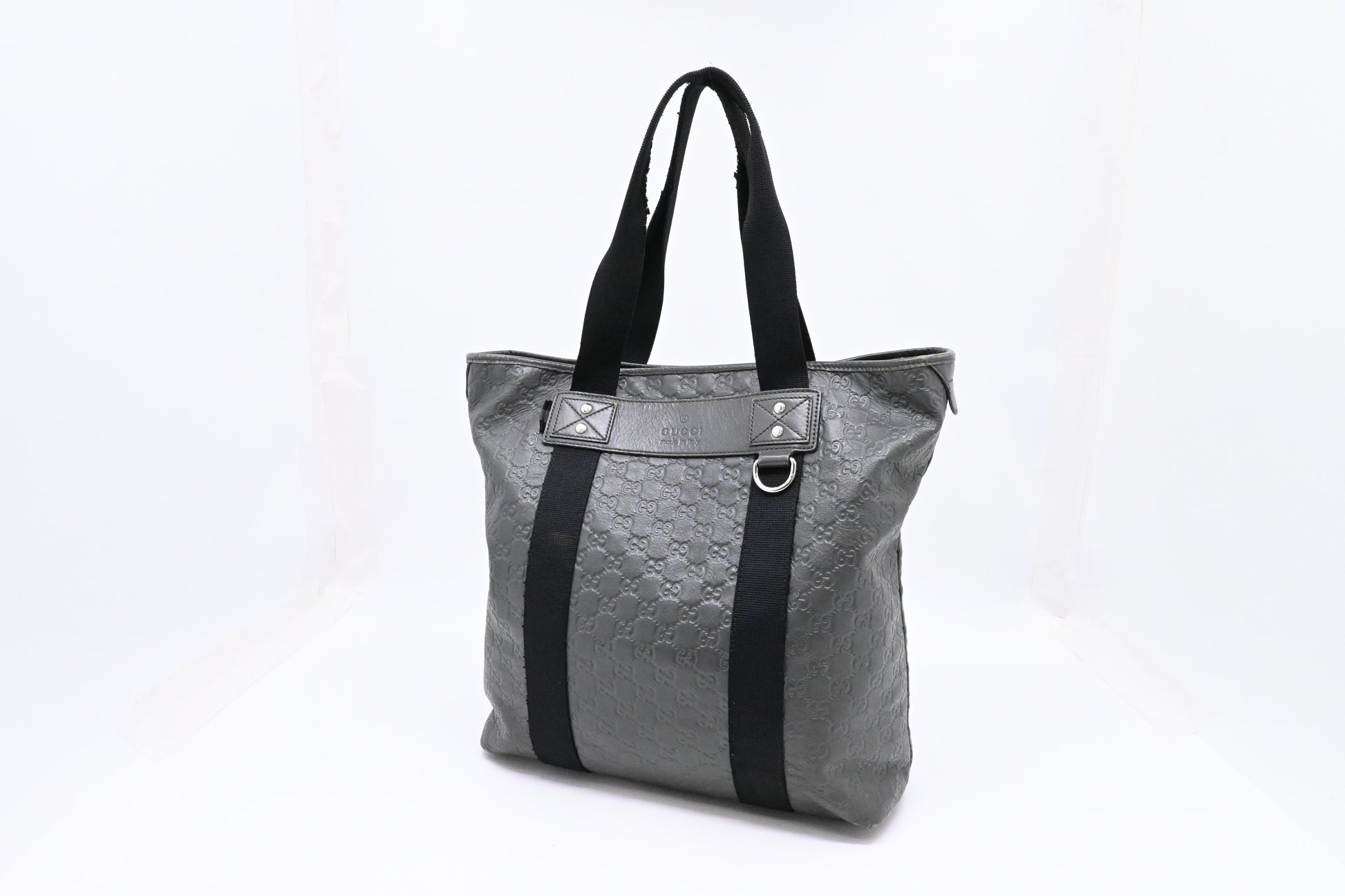 Gucci Tote in Gray Guccissima Leather