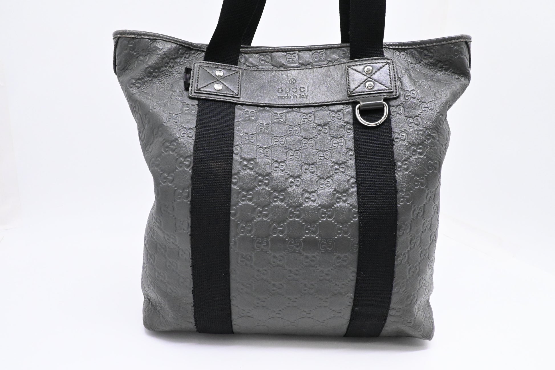 Gucci Tote in Gray Guccissima Leather